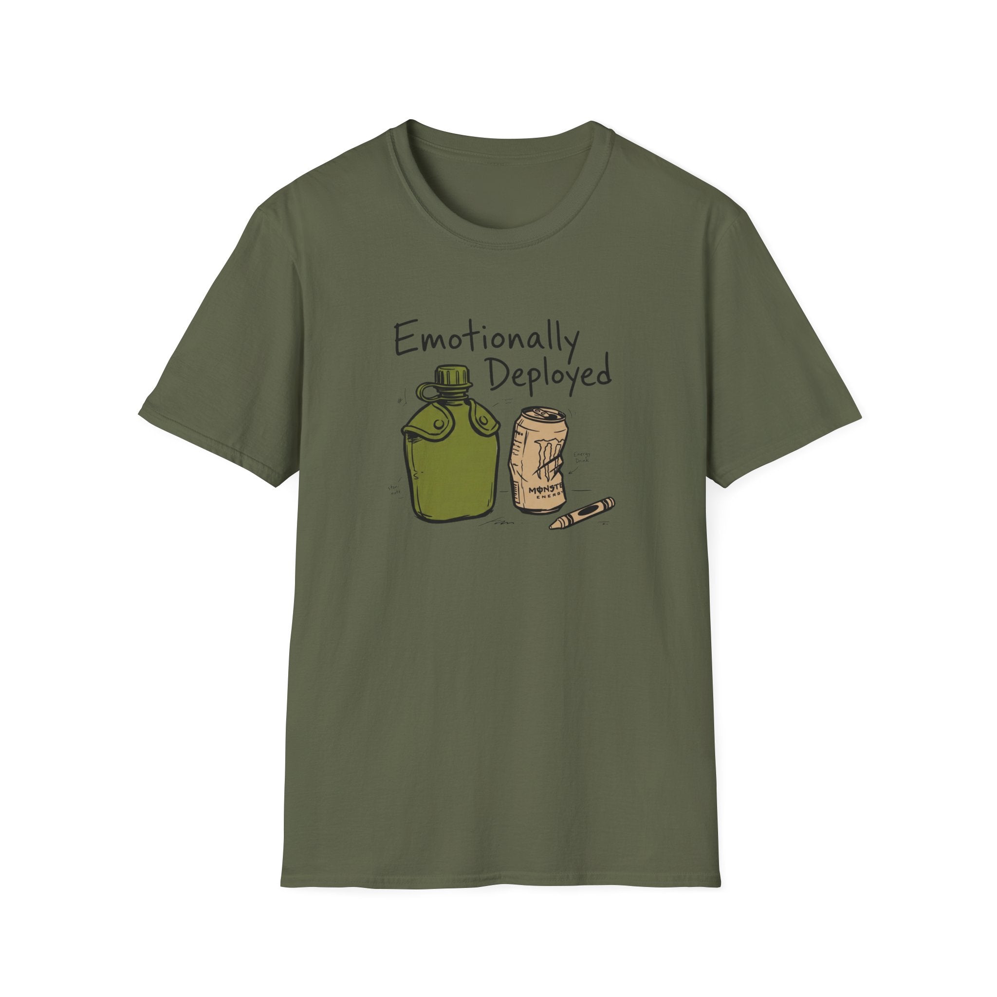 Emotionally Deployed Canteen & Can - Premium T-Shirt