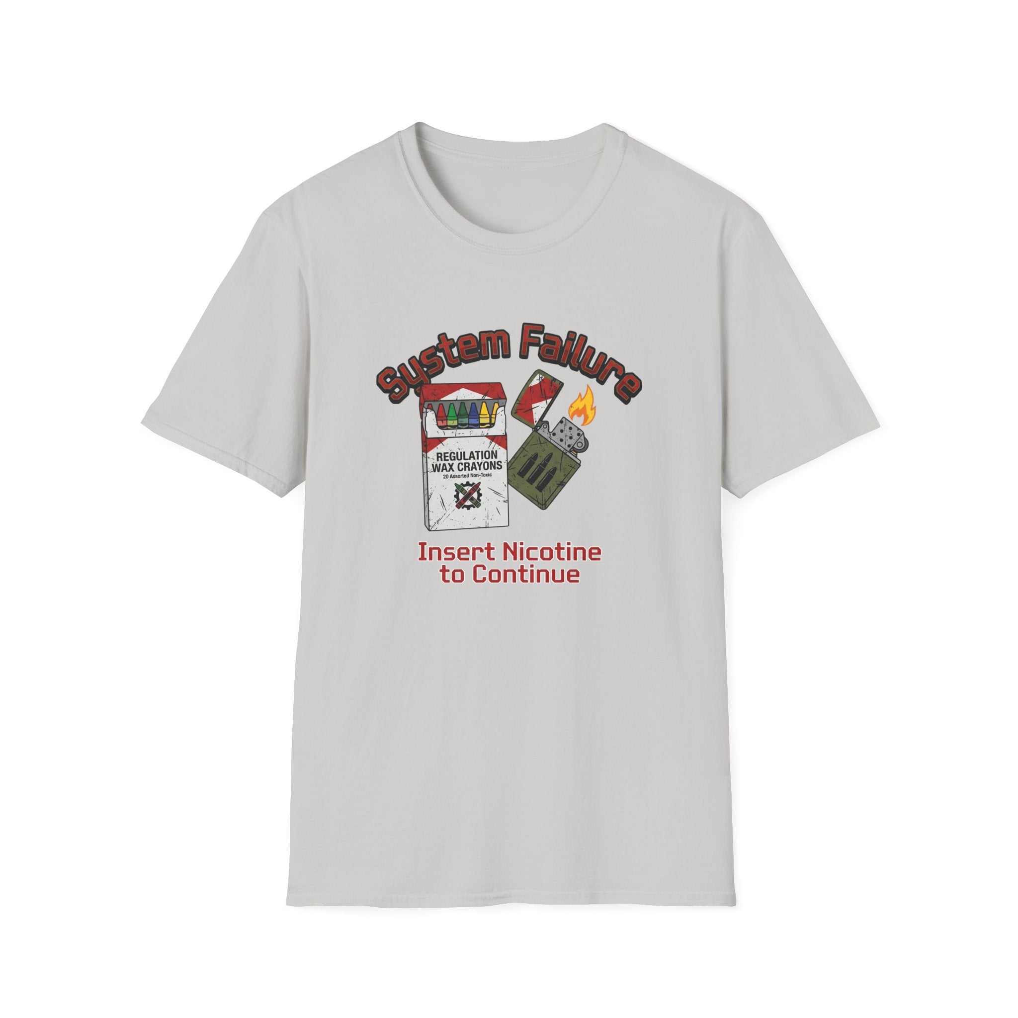 Insert Crayon to Continue - Premium T-Shirt