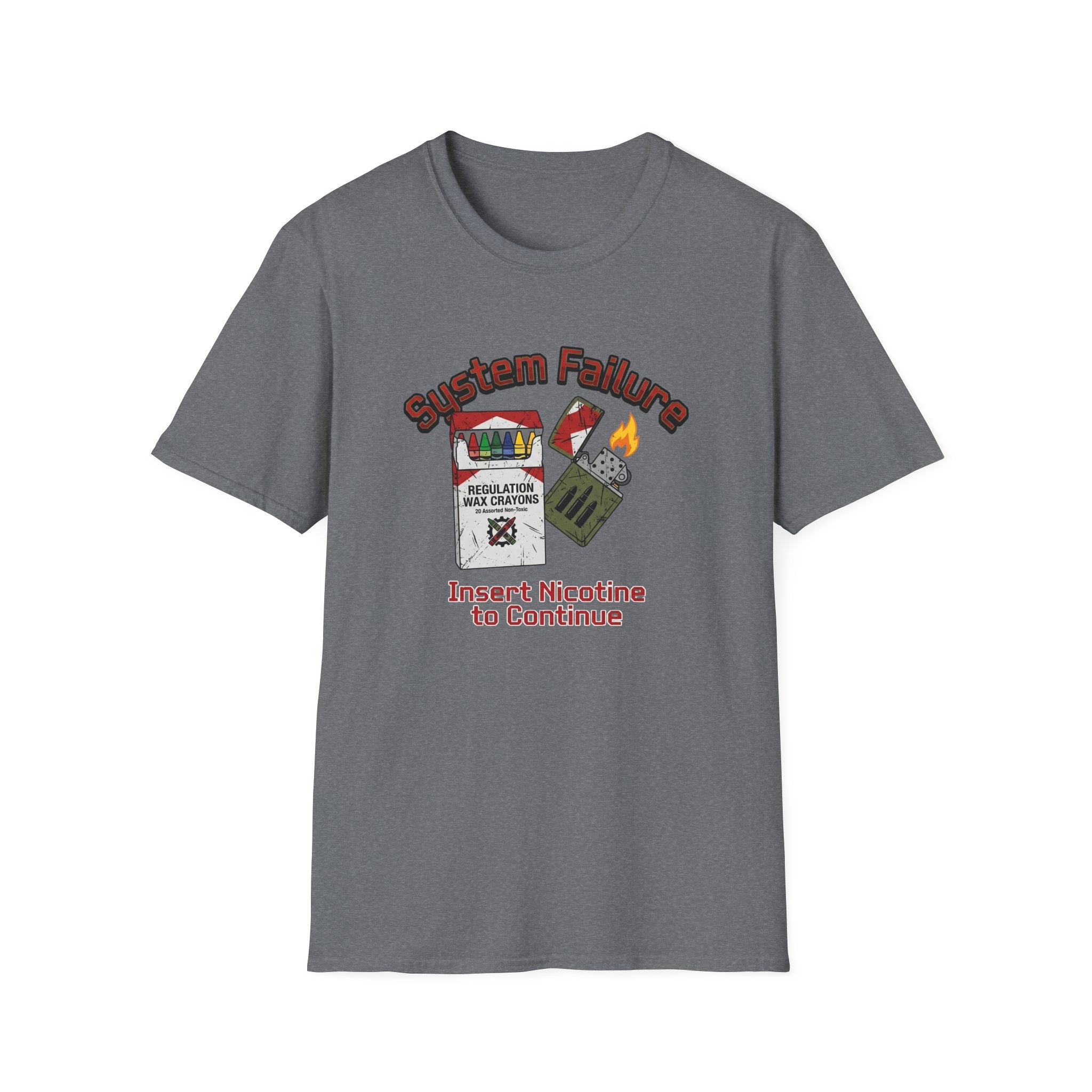 Insert Crayon to Continue - Premium T-Shirt