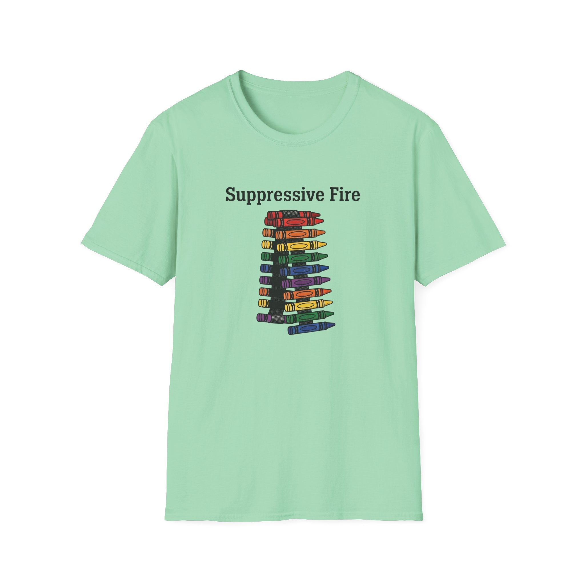 Belt Fed Crayons - Premium T-Shirt