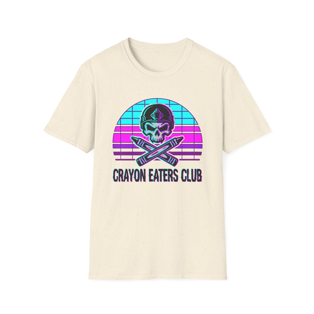 Retro Sun Cross Crayons - Premium T-Shirt