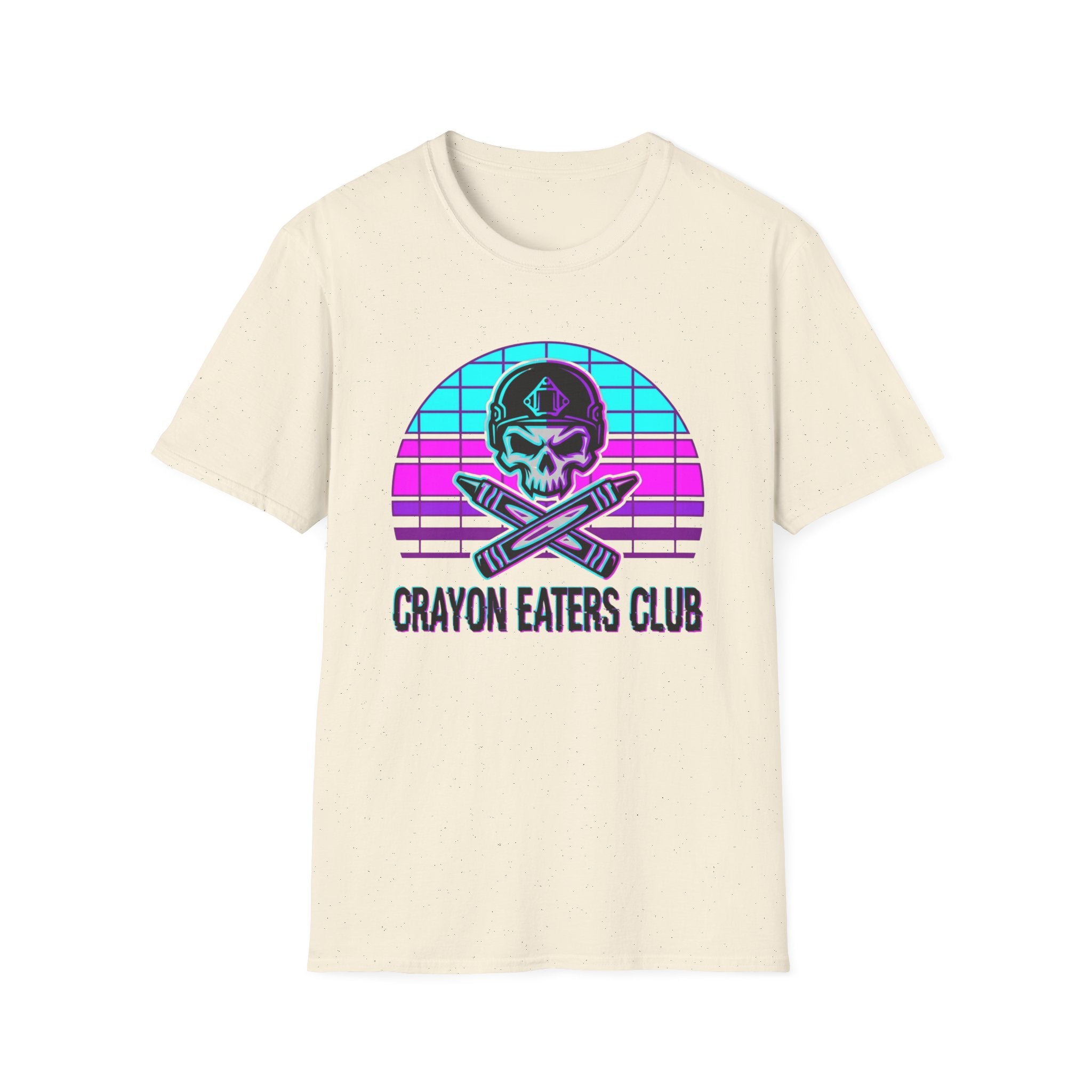 Retro Sun Cross Crayons - Premium T-Shirt