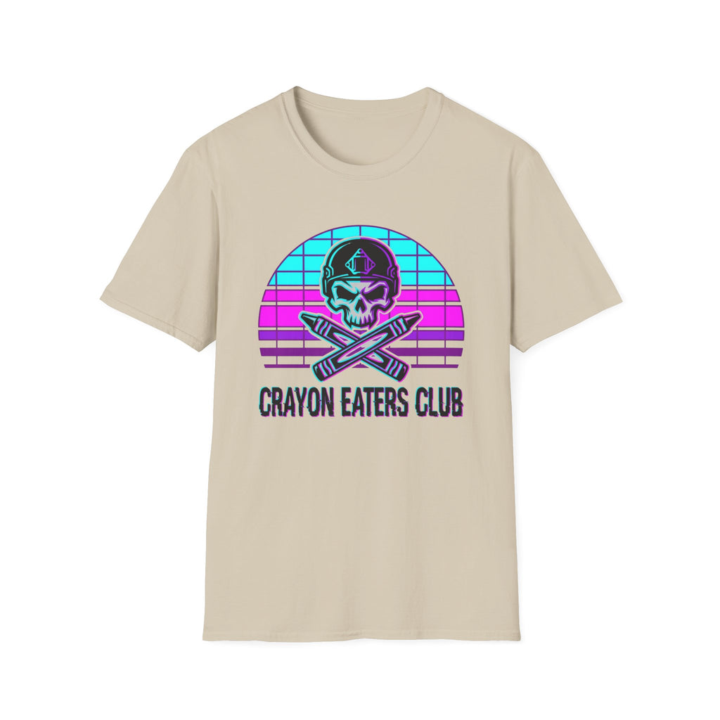 Retro Sun Cross Crayons - Premium T-Shirt