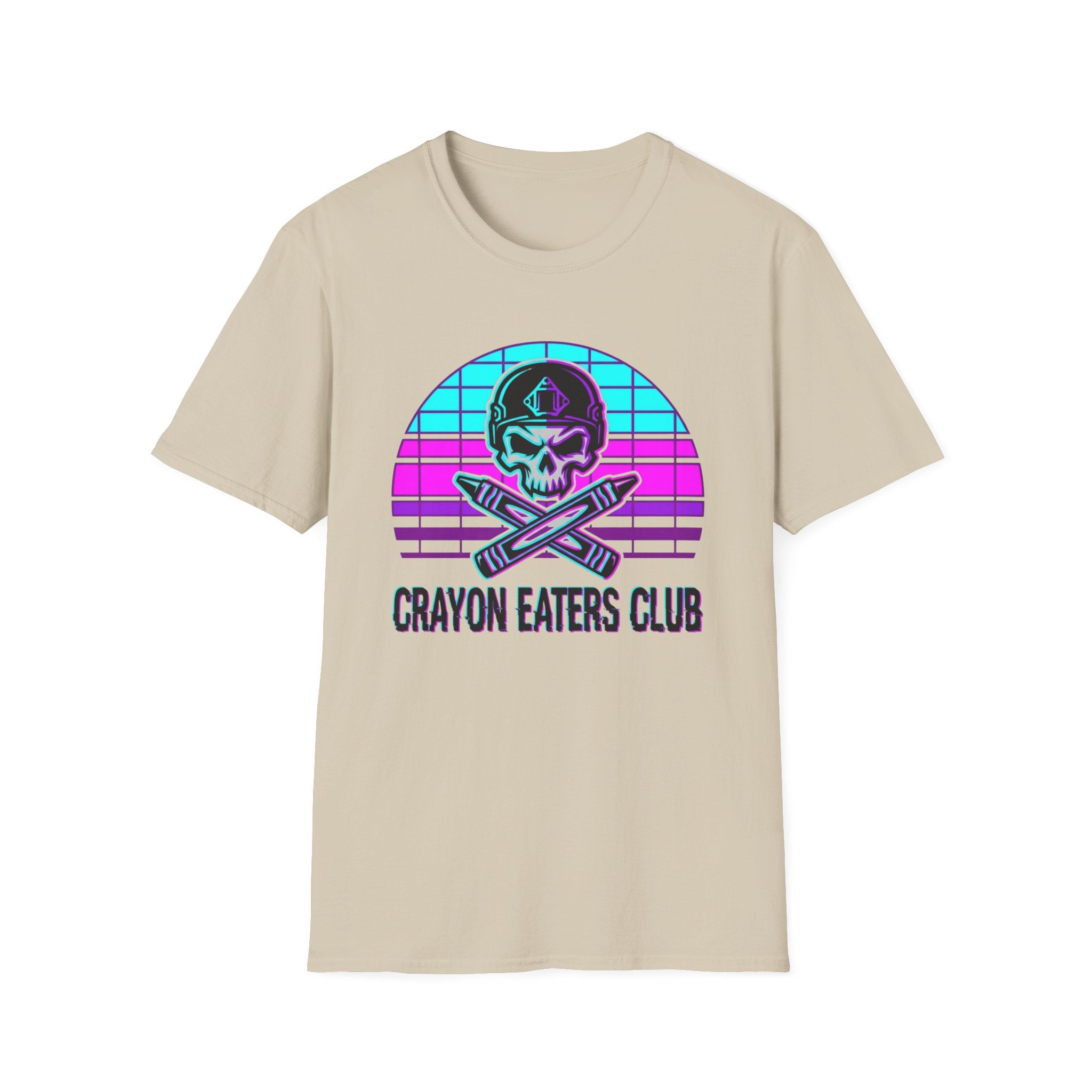 Retro Sun Cross Crayons - Premium T-Shirt