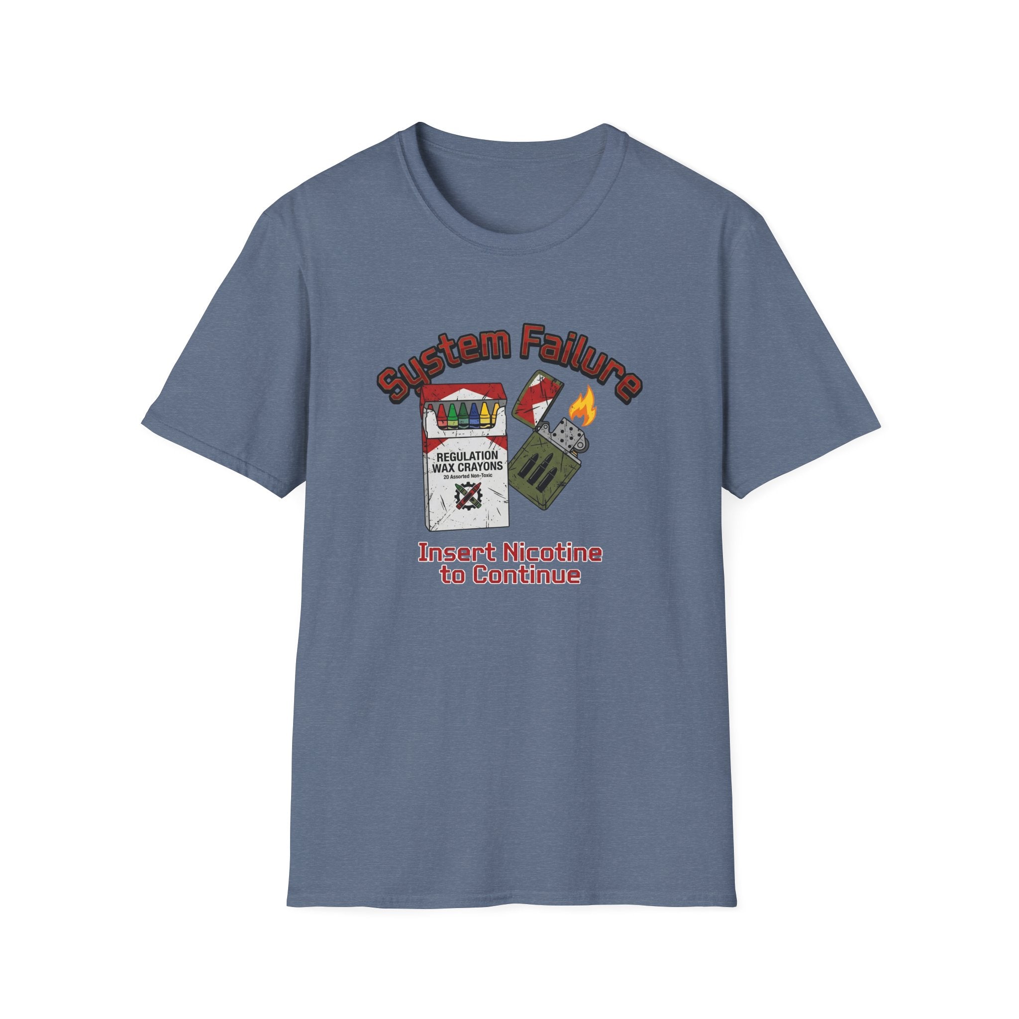 Insert Crayon to Continue - Premium T-Shirt