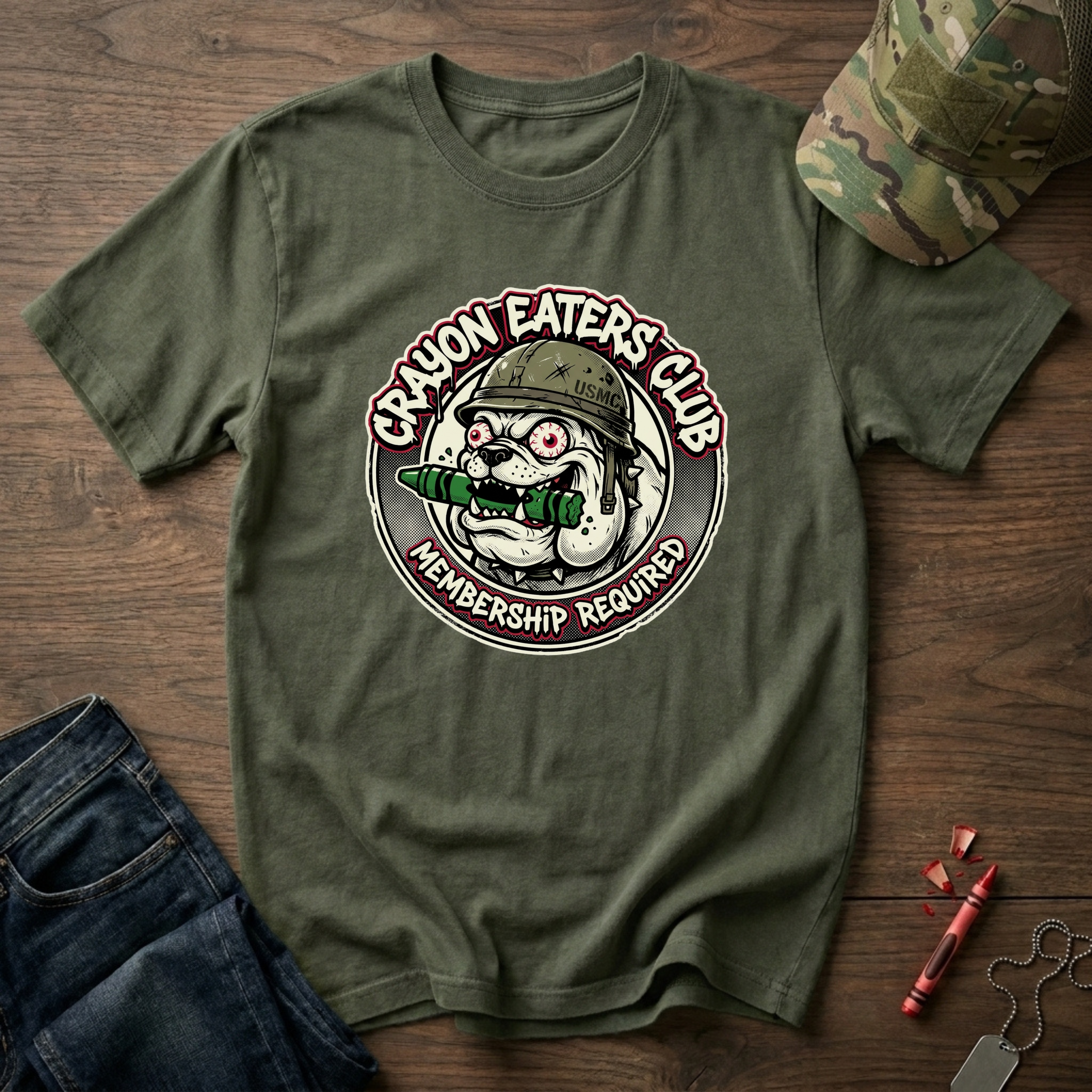 Crayon Eaters Club Membership Required - Premium T-Shirt