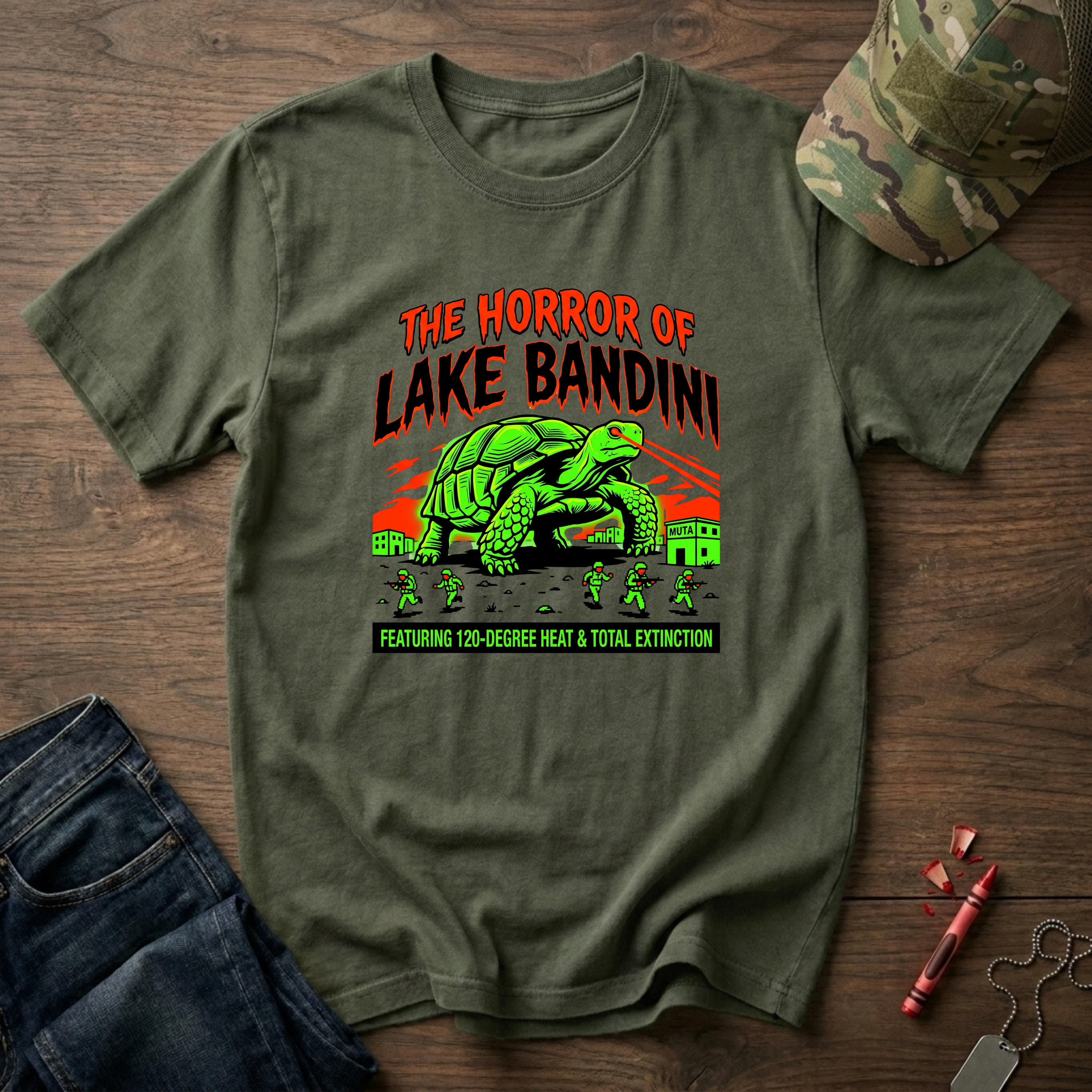 The Horrors of Lake Bandini - Premium T-Shirt