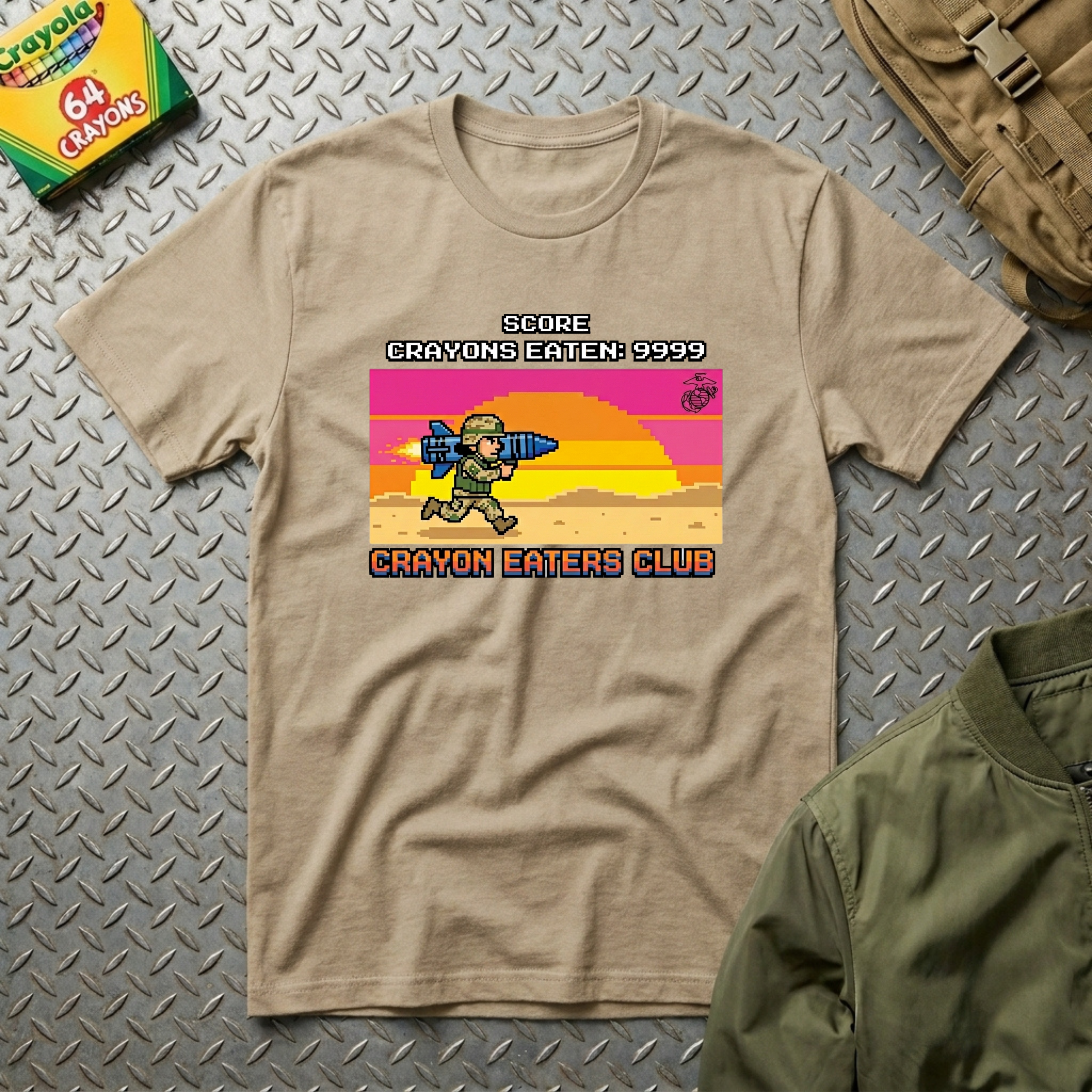 Level 9999 Crayon Eaters Club - Premium T-Shirt