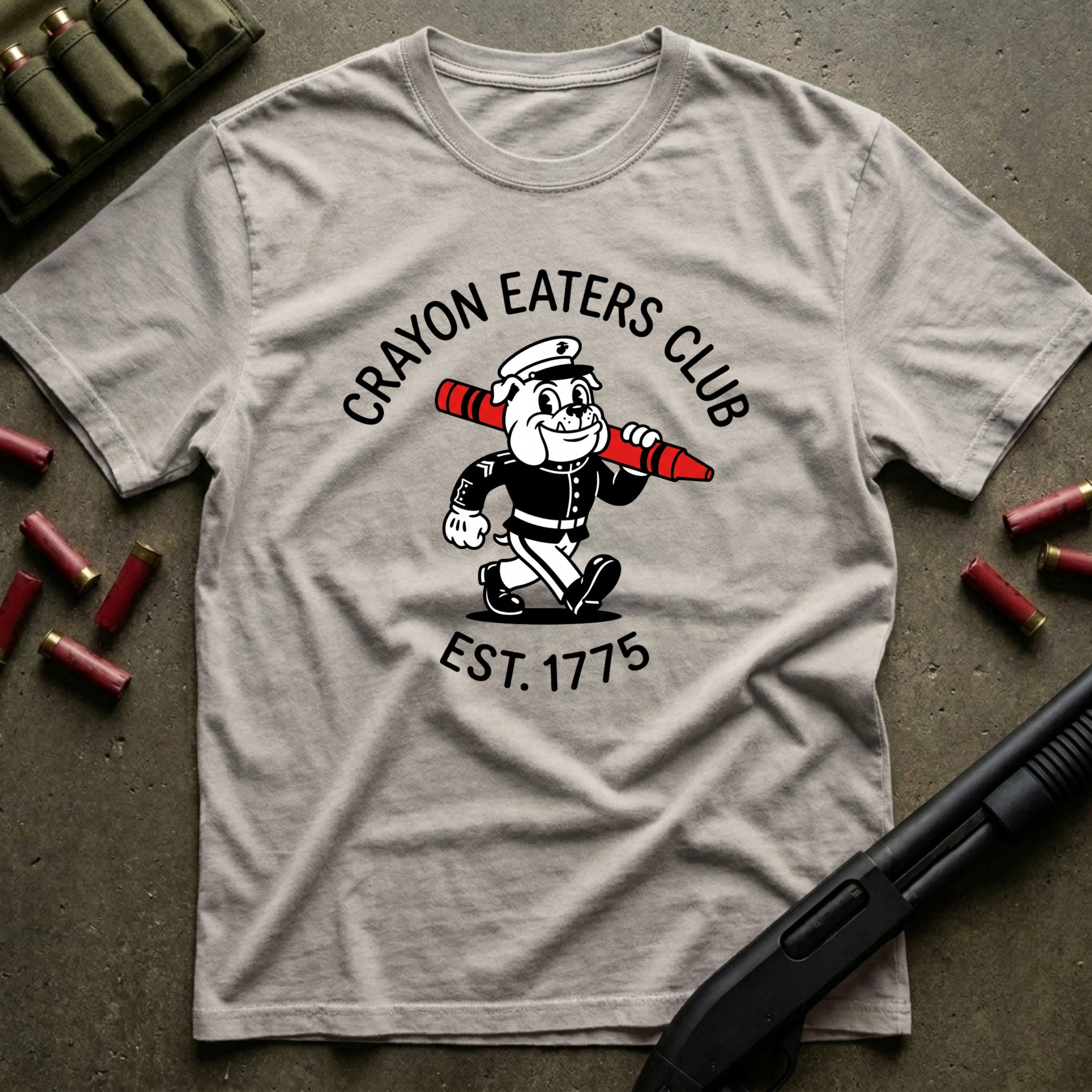 Cartoon Crayon Eater - Premium T-Shirt