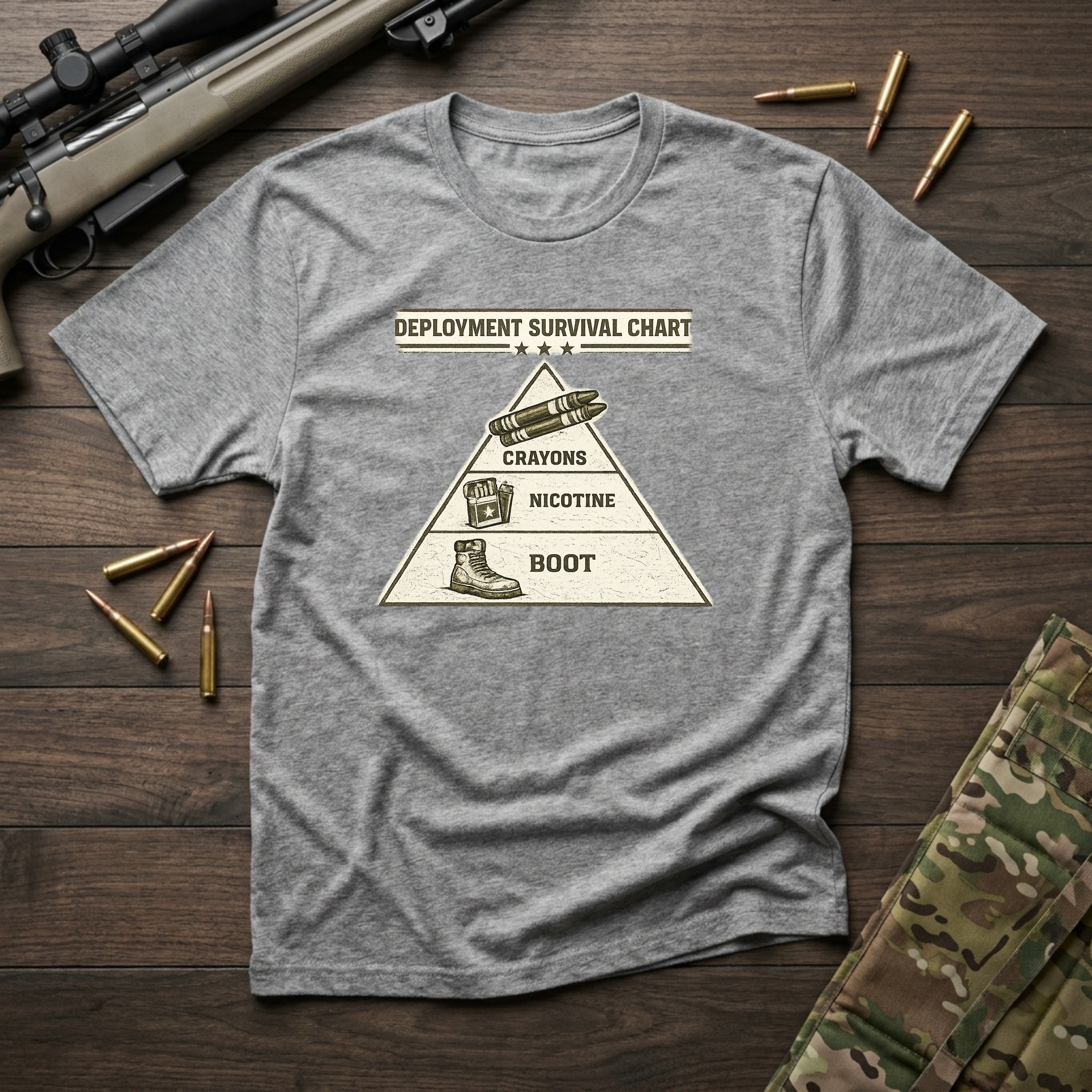 Deployment Survival Chart - Premium T-Shirt