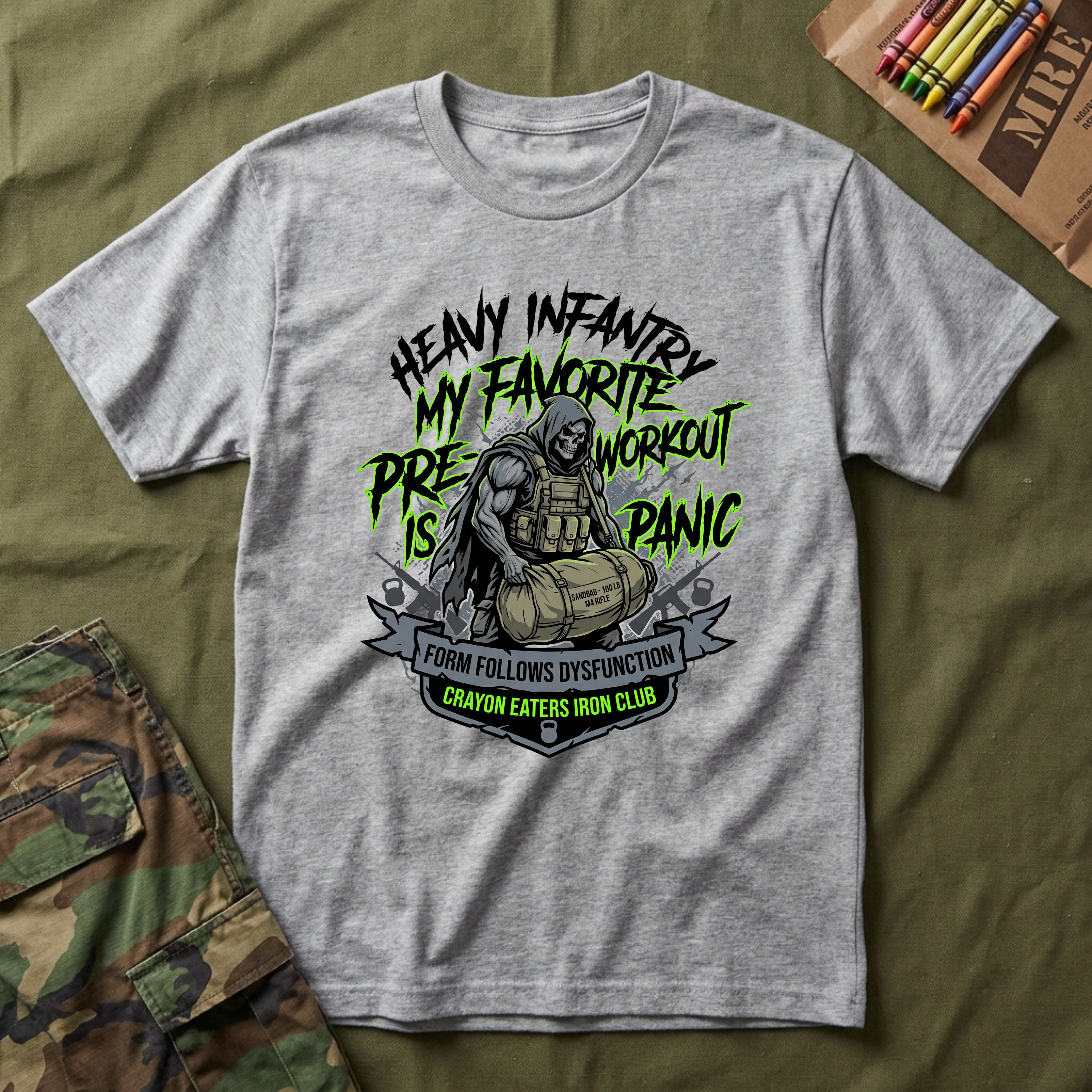 Crayon Heavy Infantry Club - Premium T-Shirt