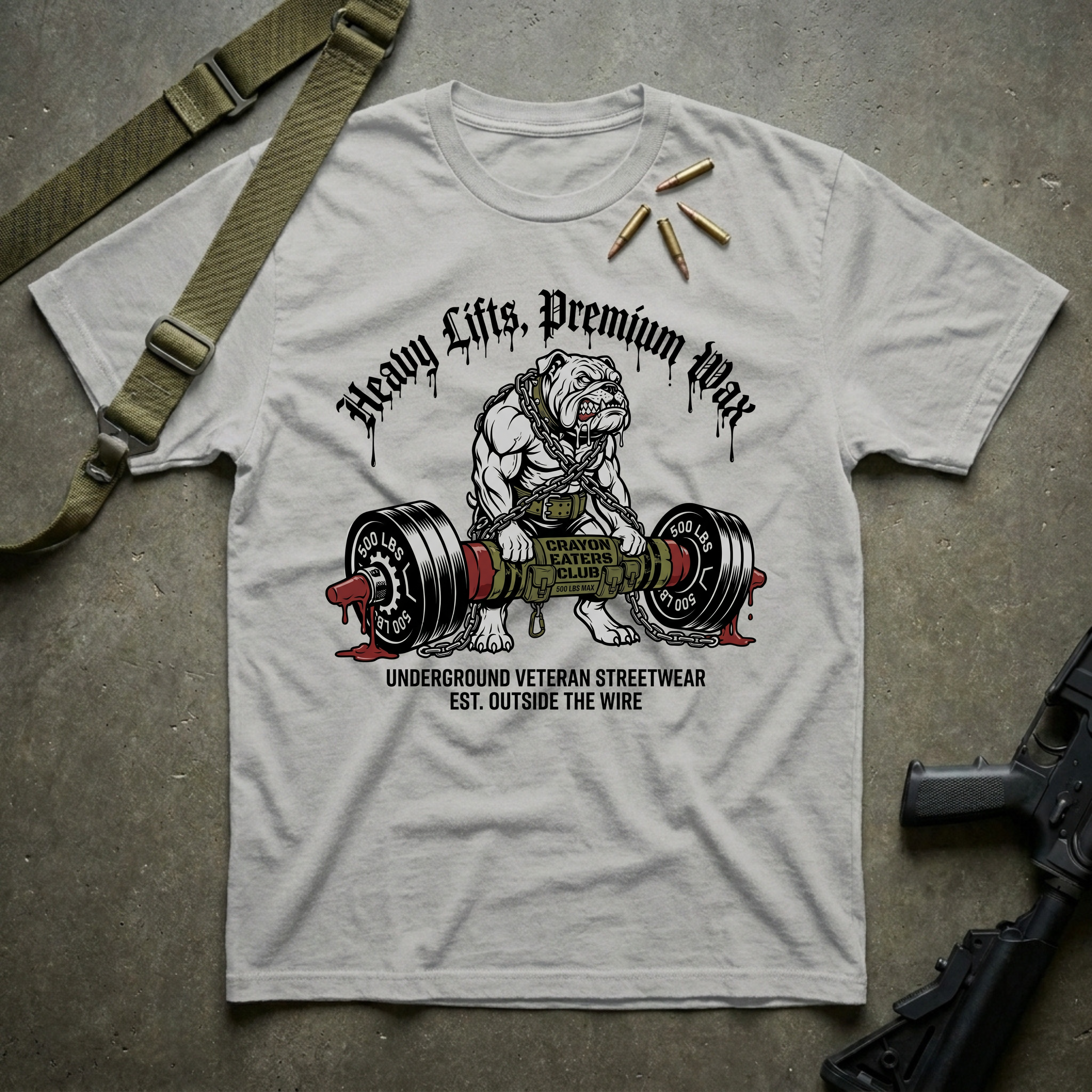 Deadlift Bulldog - Premium T-Shirt