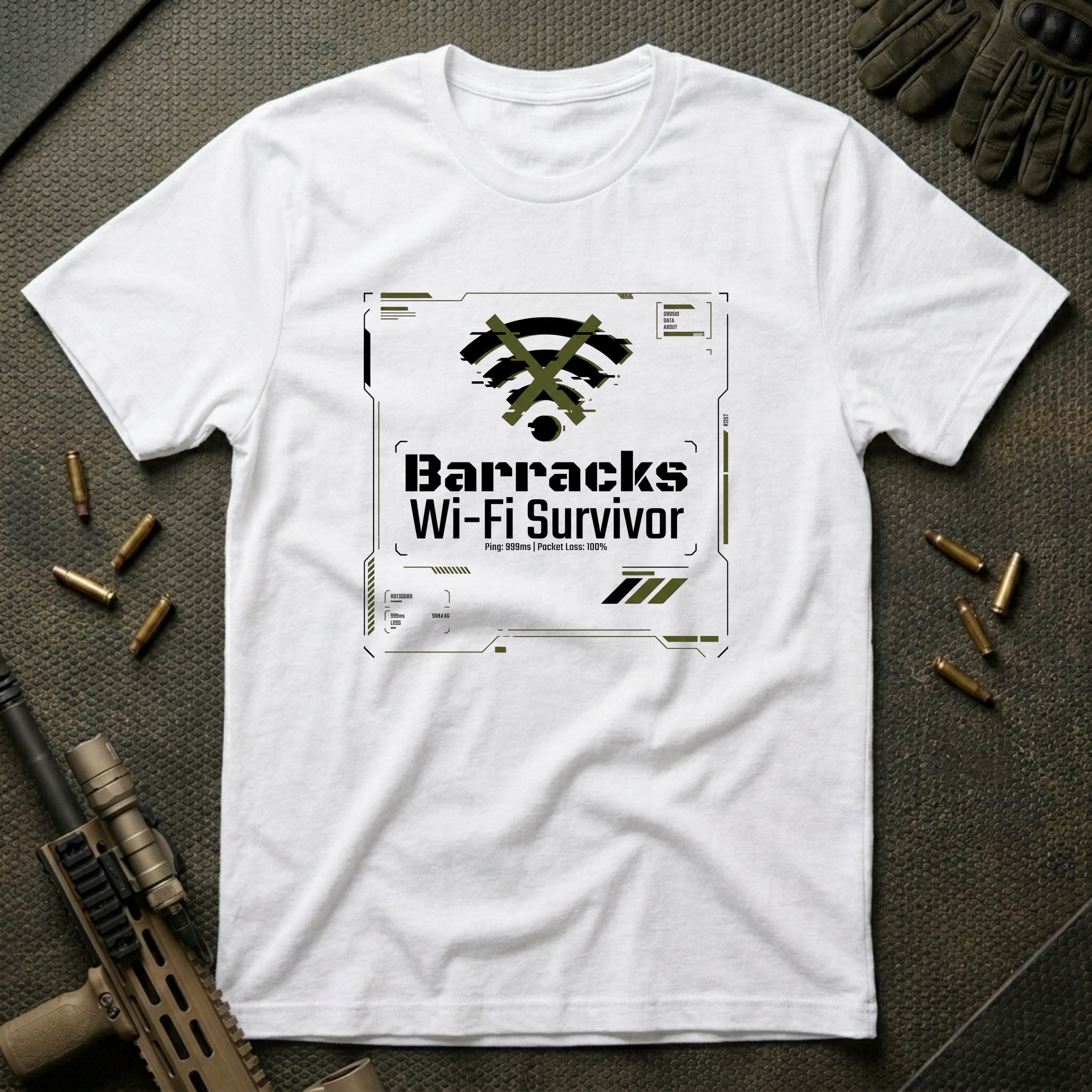 Barracks Wifi Survivor - Premium T-Shirt