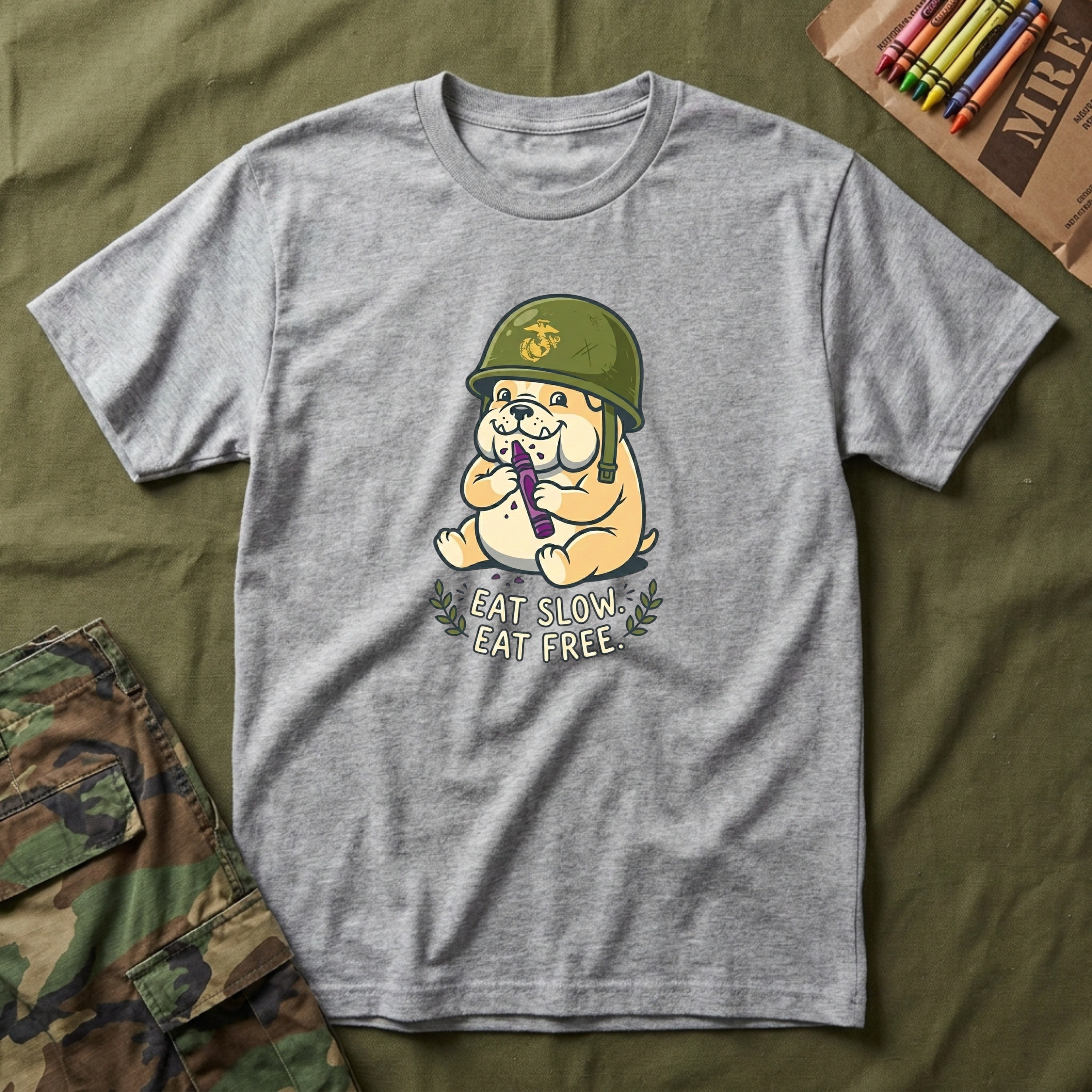 Hungry Bulldog - Premium T-Shirt