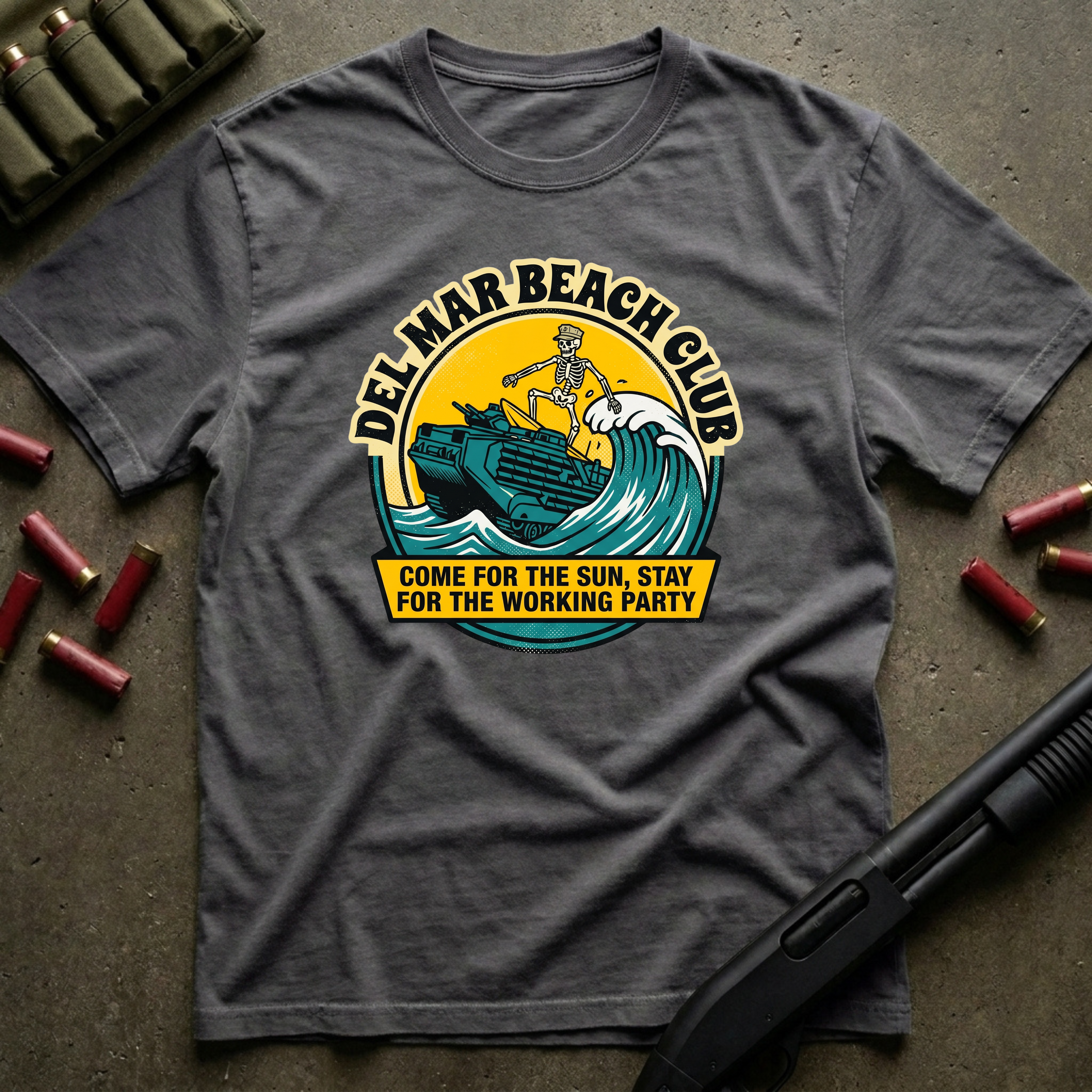Del Mar Beach Club - Premium T-Shirt