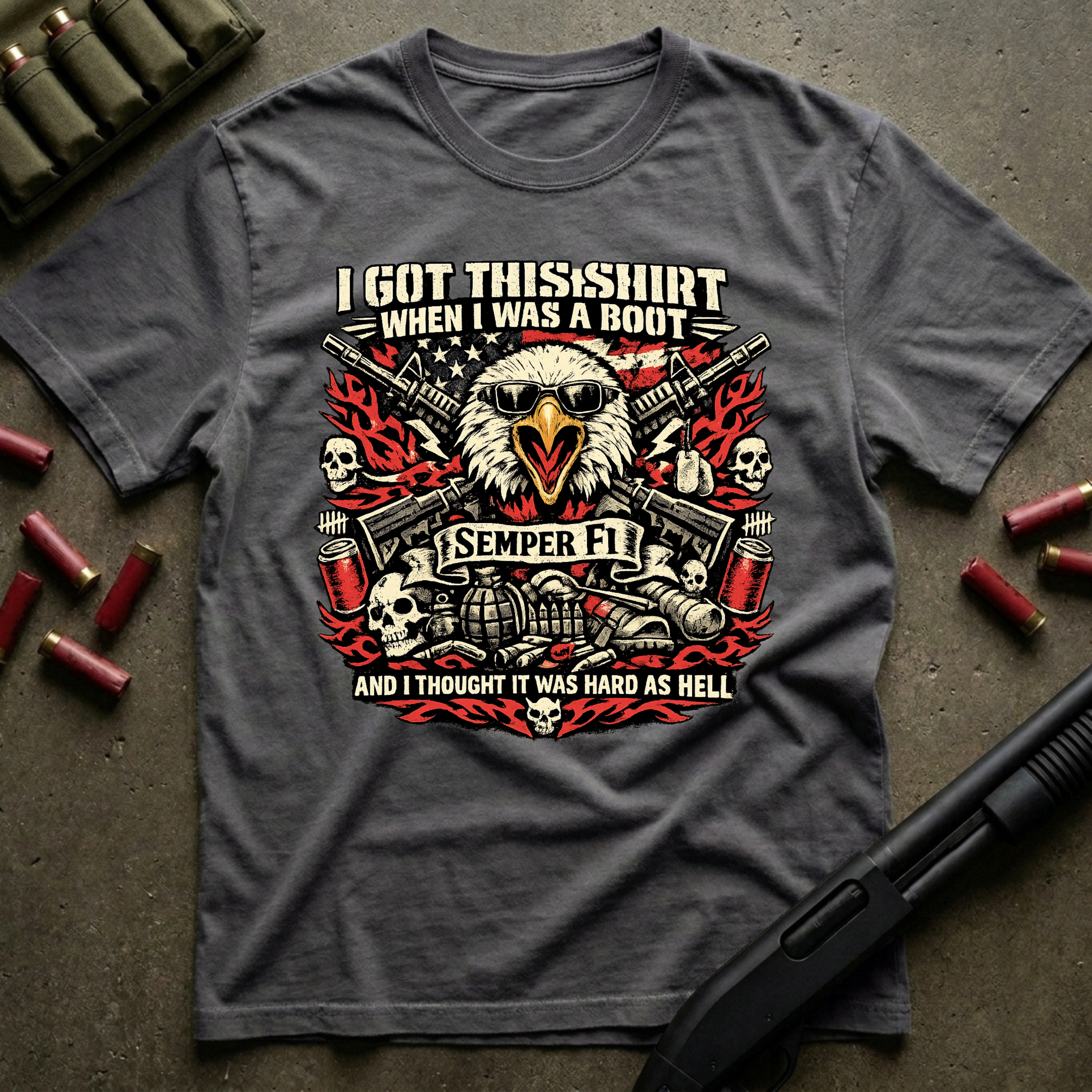 When I Was a Boot - Premium T-Shirt