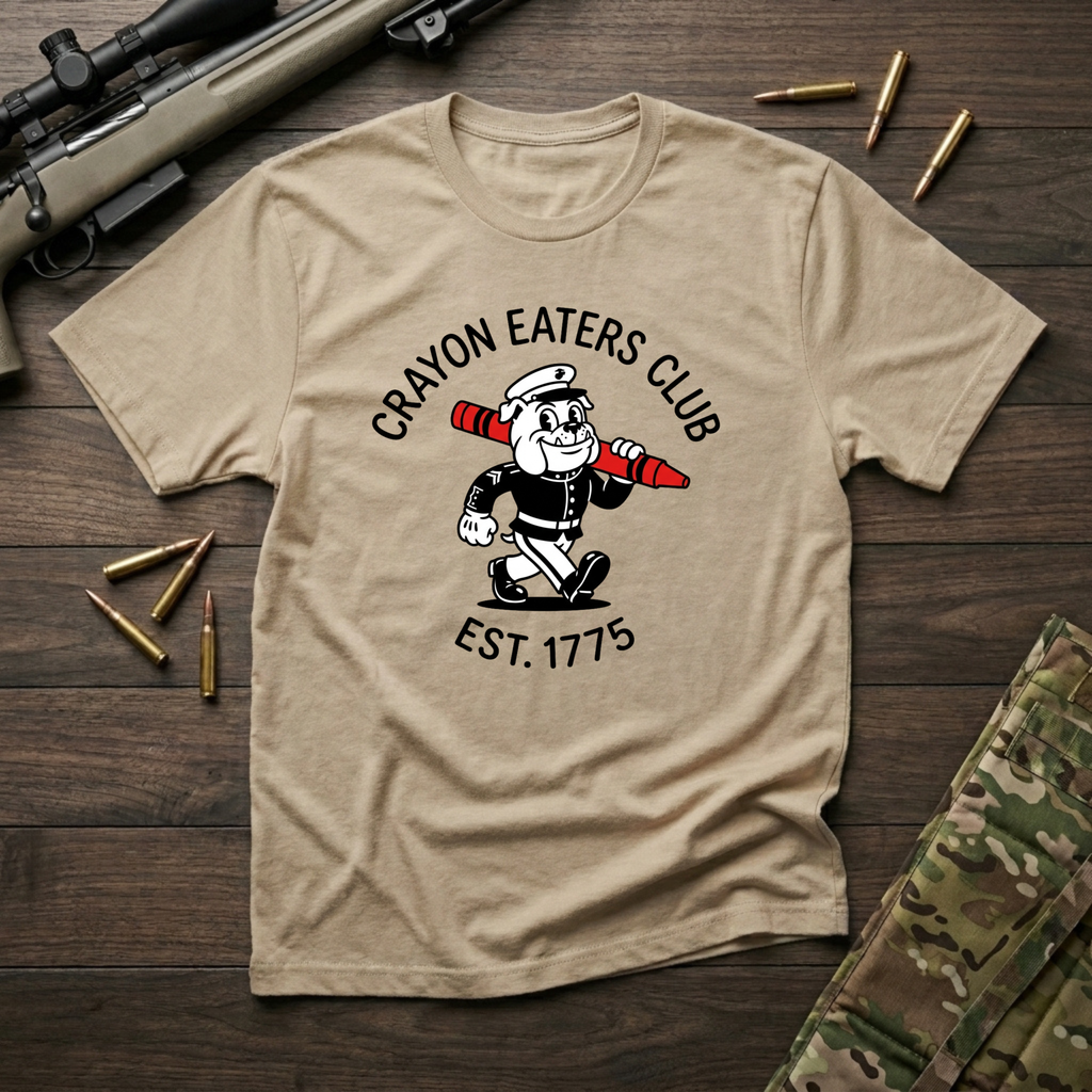 Cartoon Crayon Eater - Premium T-Shirt