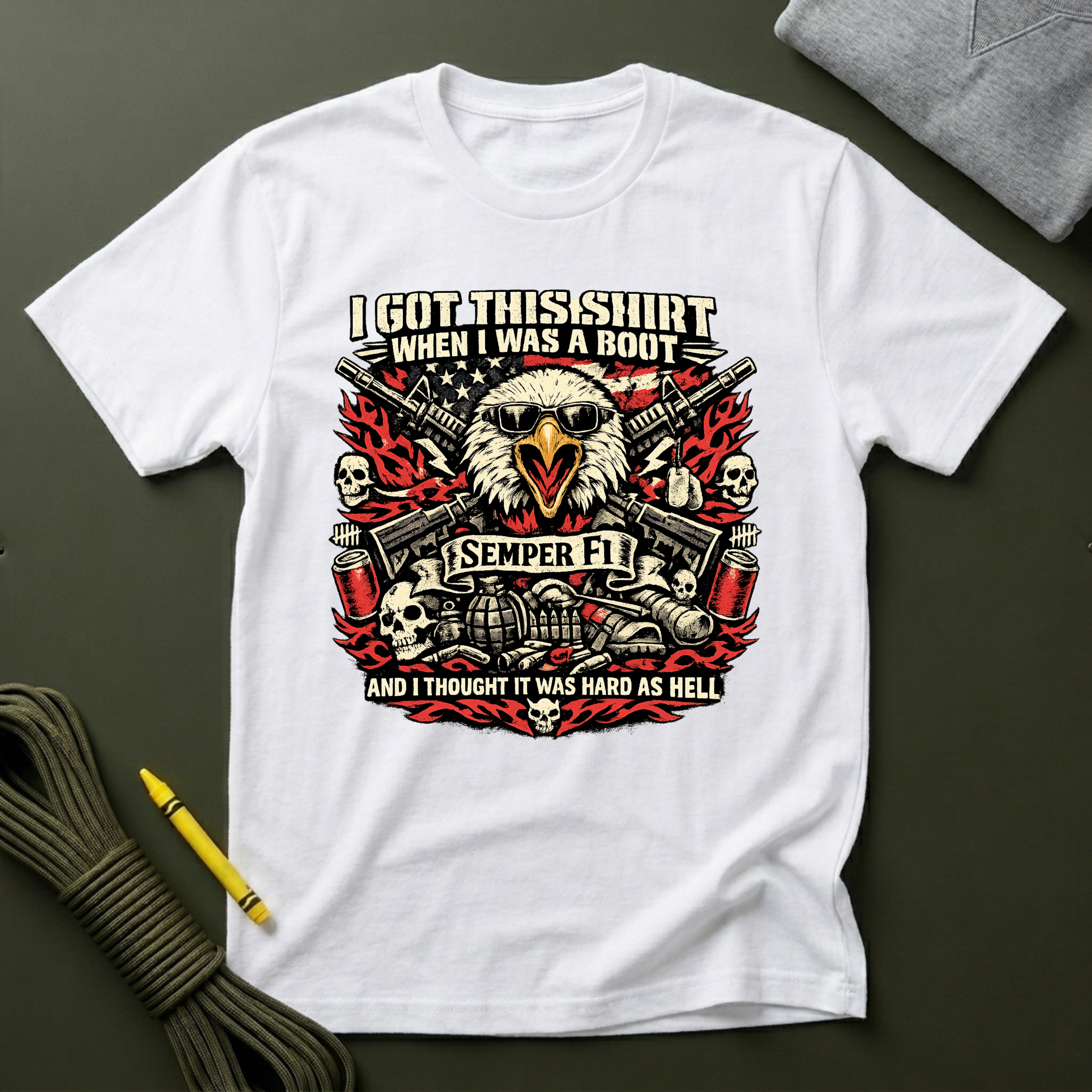 I Got this when I was a Boot - Premium T-Shirt