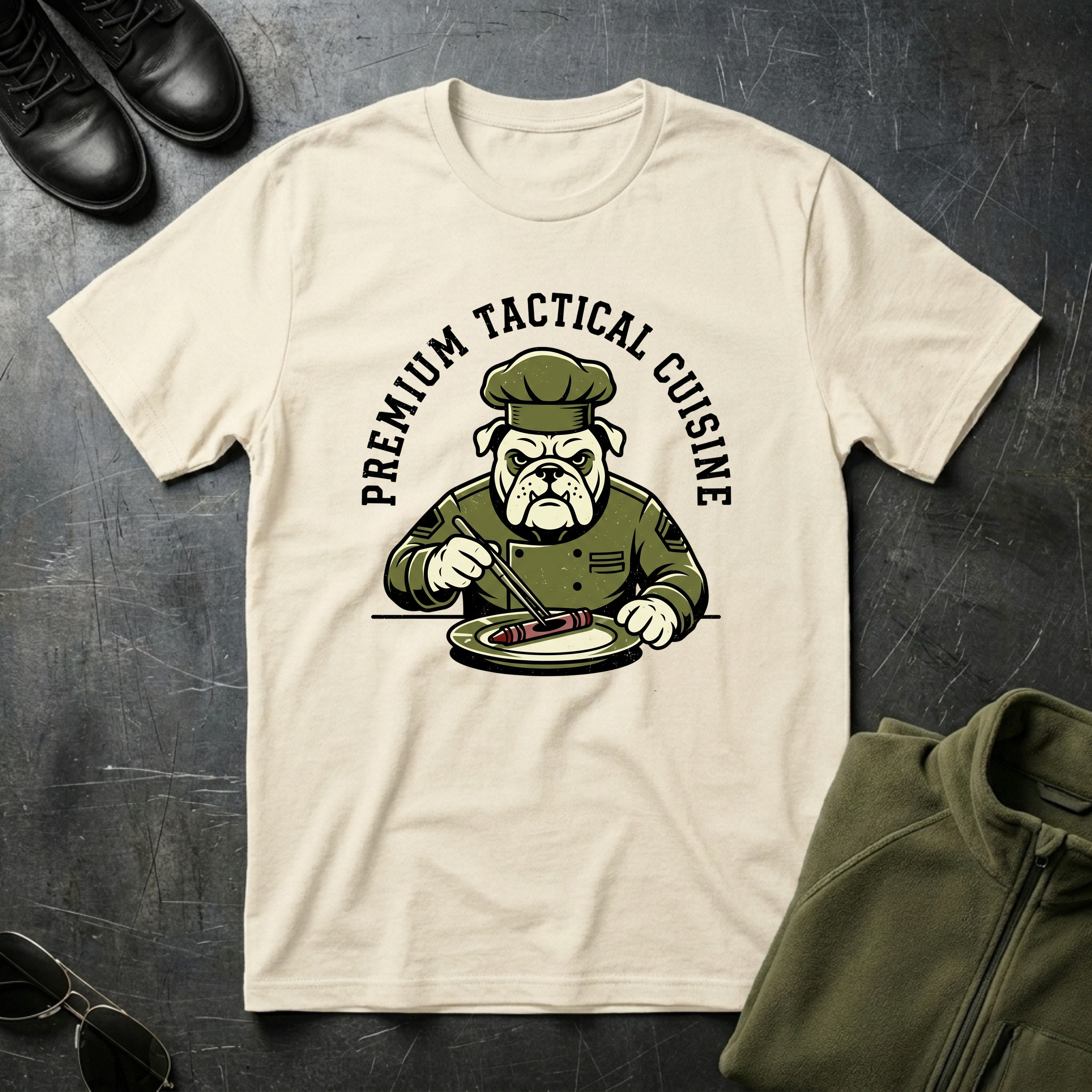 Tactical Cuisine Bulldog - Premium T-Shirt