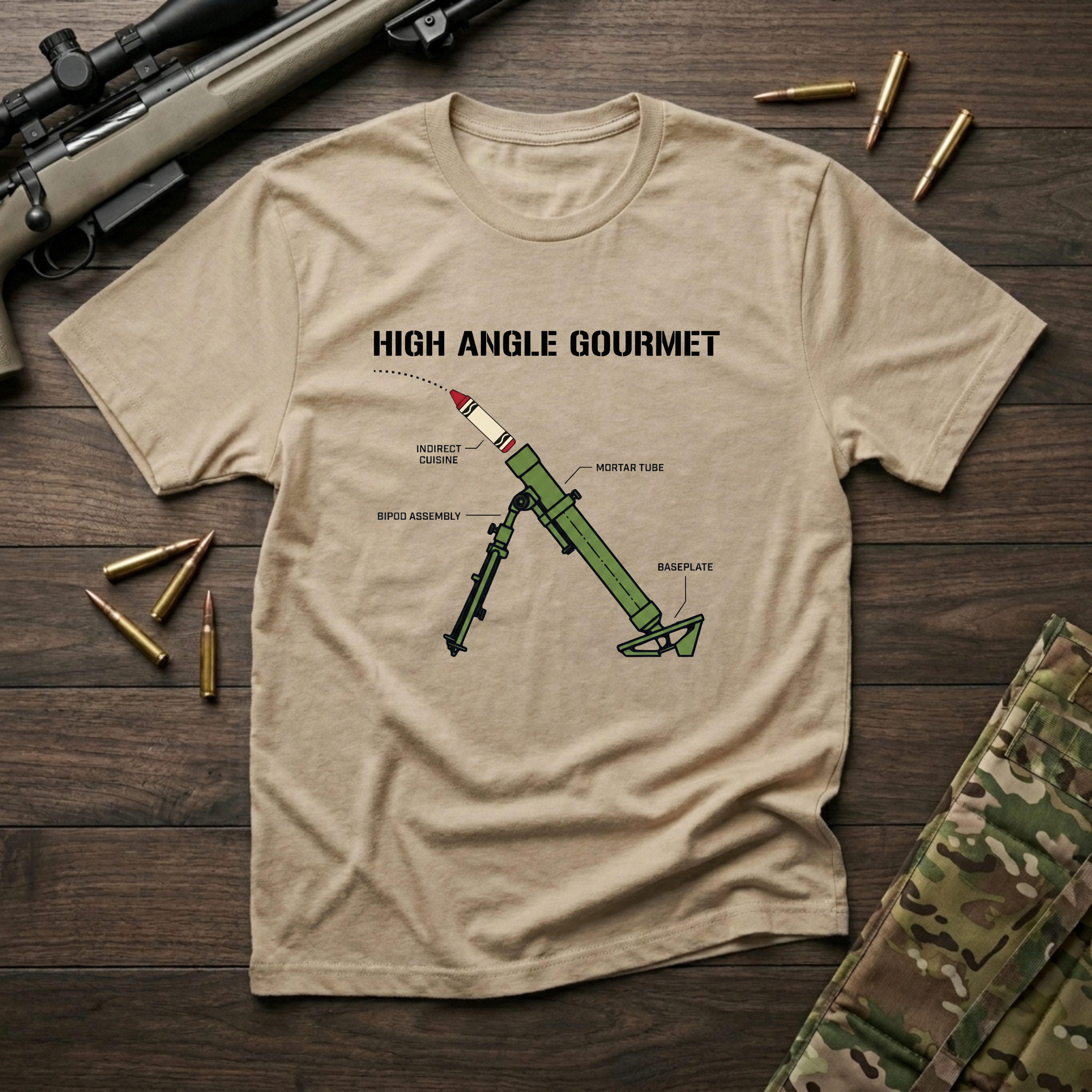60MM Crayon Mortar - Premium T-Shirt