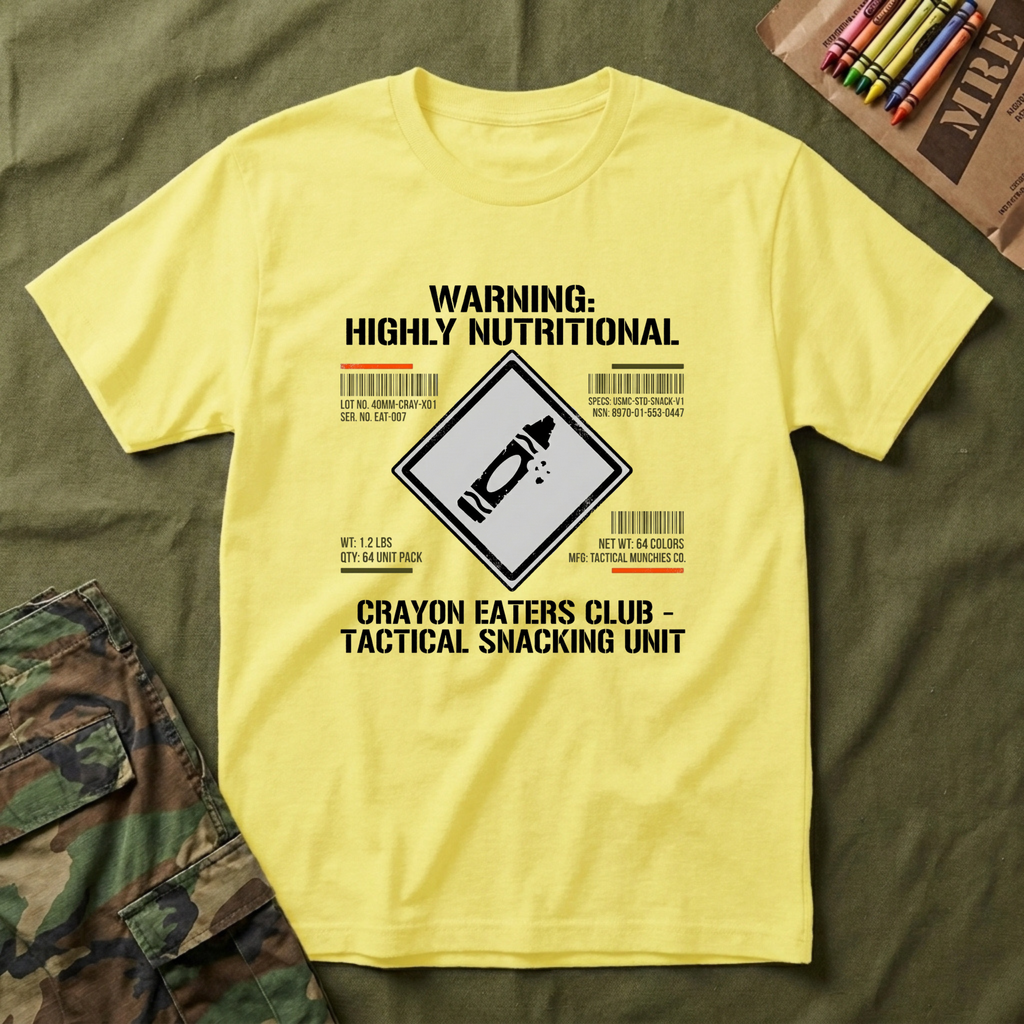 Crayon Nutrition Label - Premium T-Shirt