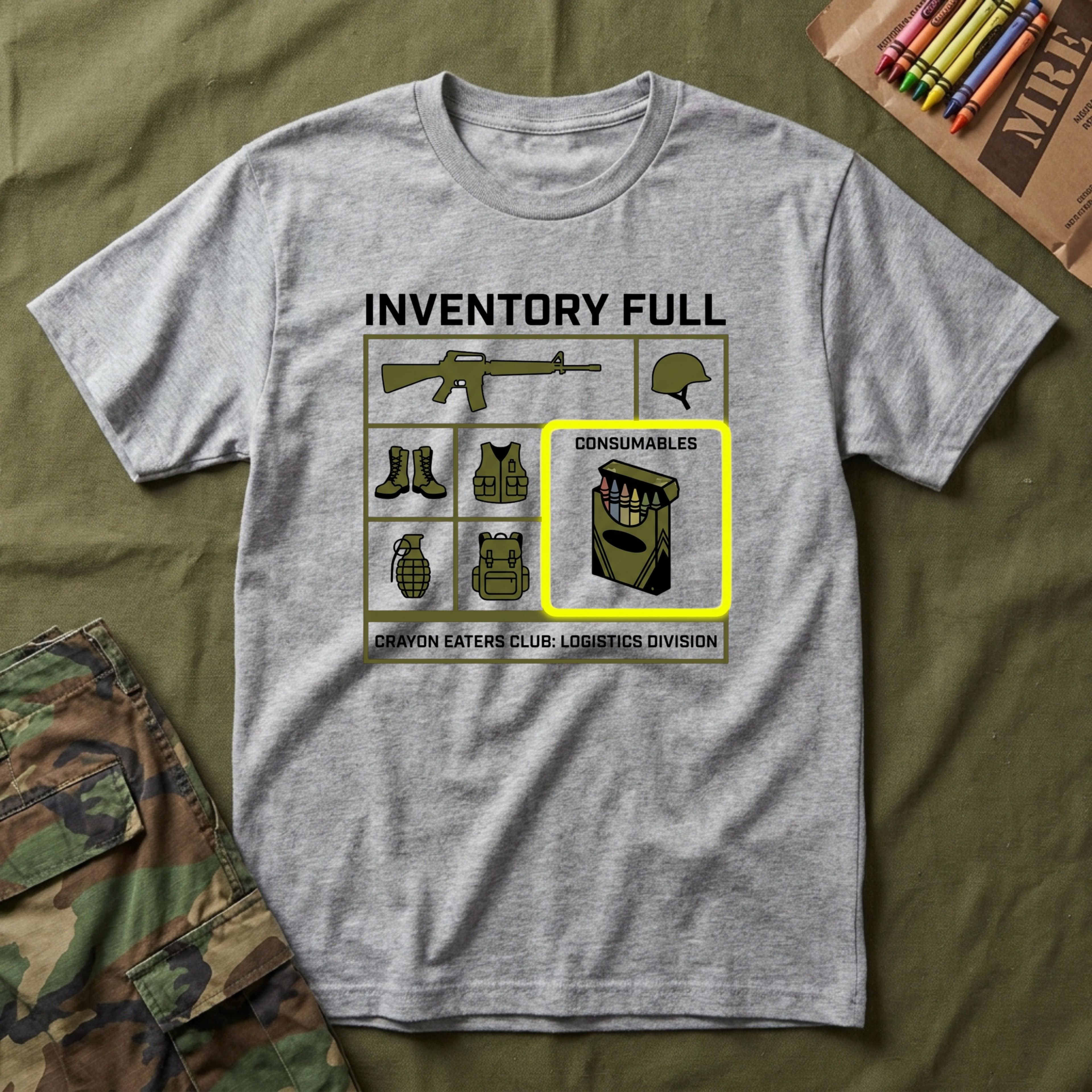 Crayon Inventory List - Premium T-Shirt