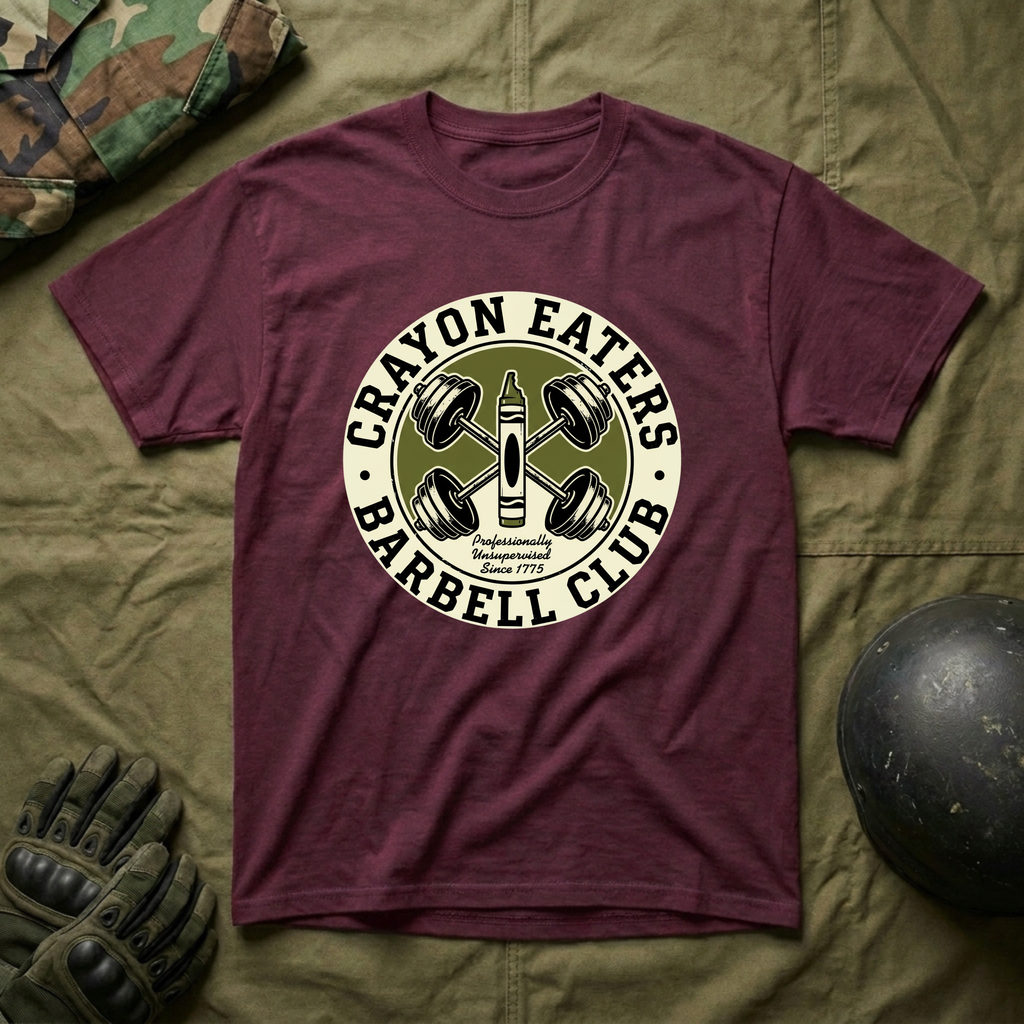 Crayon Eaters Barbell Club - Premium T-Shirt