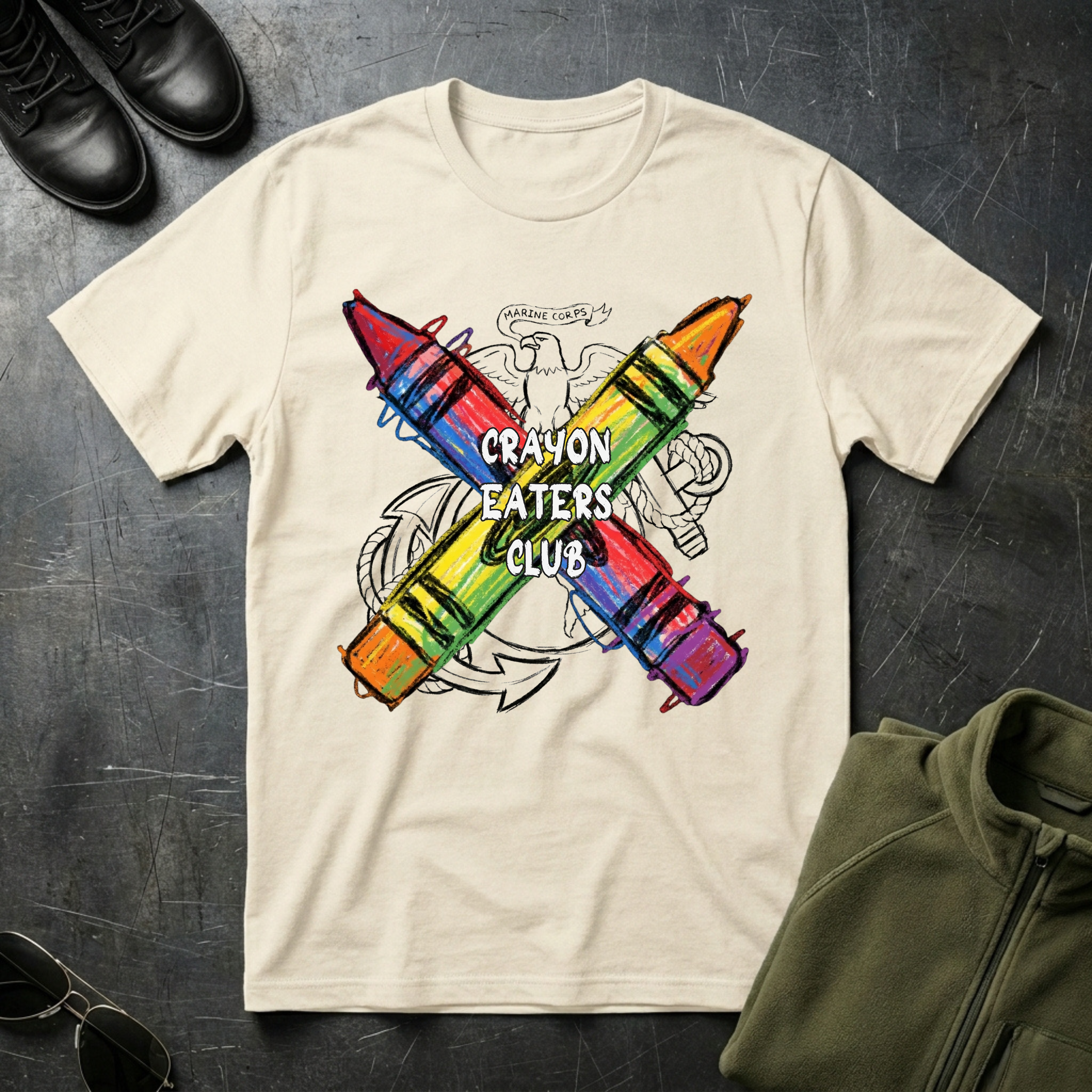 Crayon Eaters Insignia - Premium T-Shirt