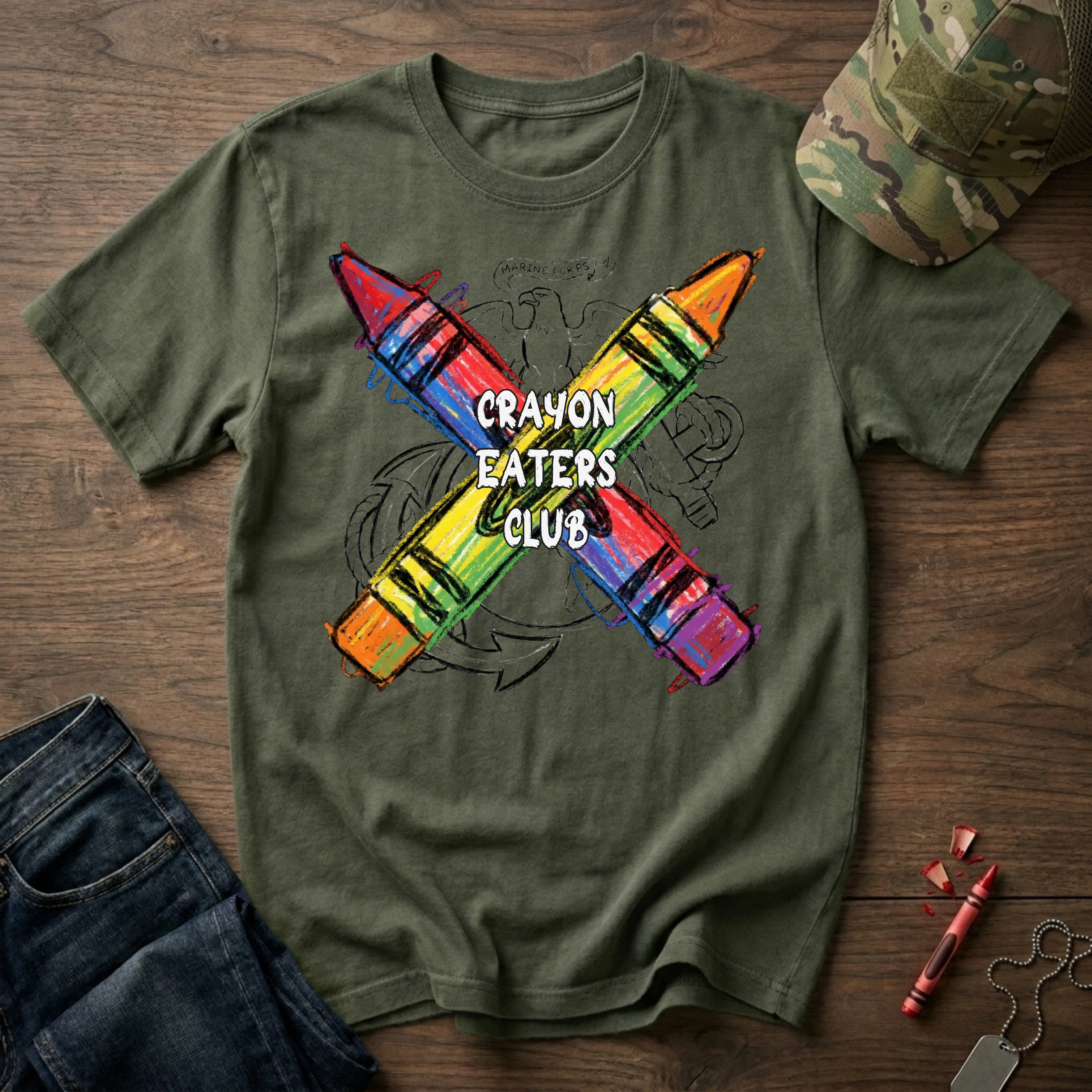 Crayon Eaters Insignia - Premium T-Shirt