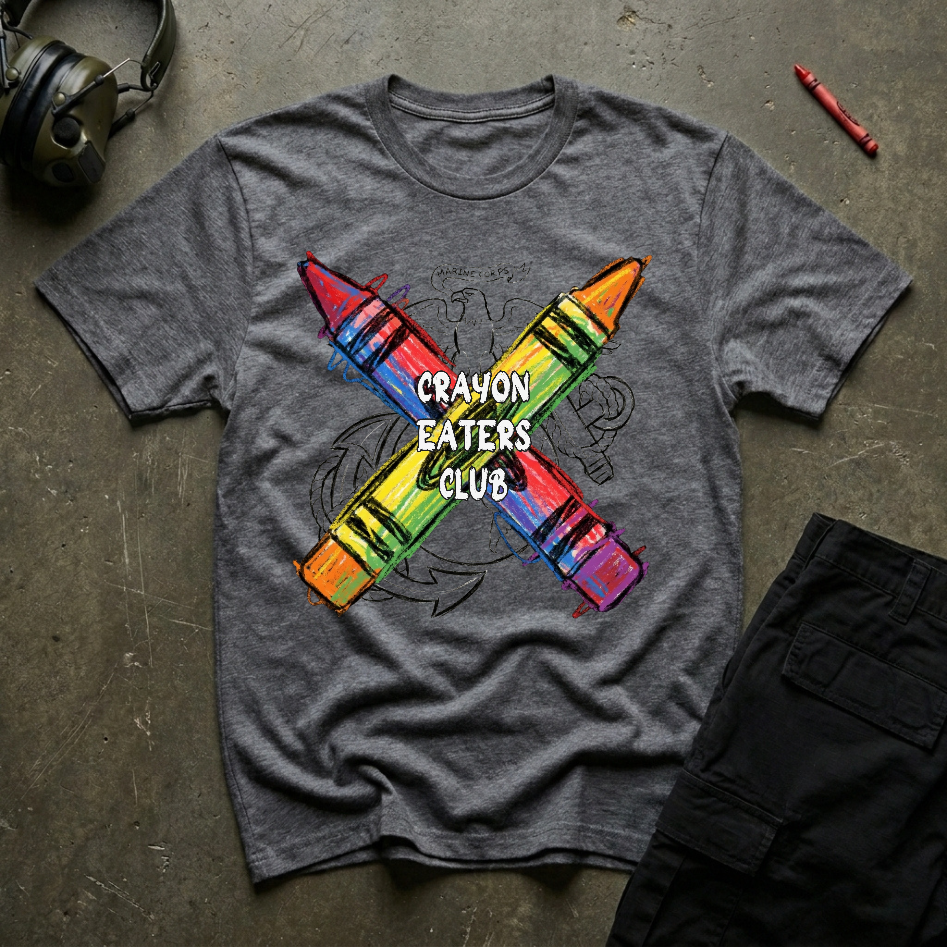 Crayon Eaters Insignia - Premium T-Shirt