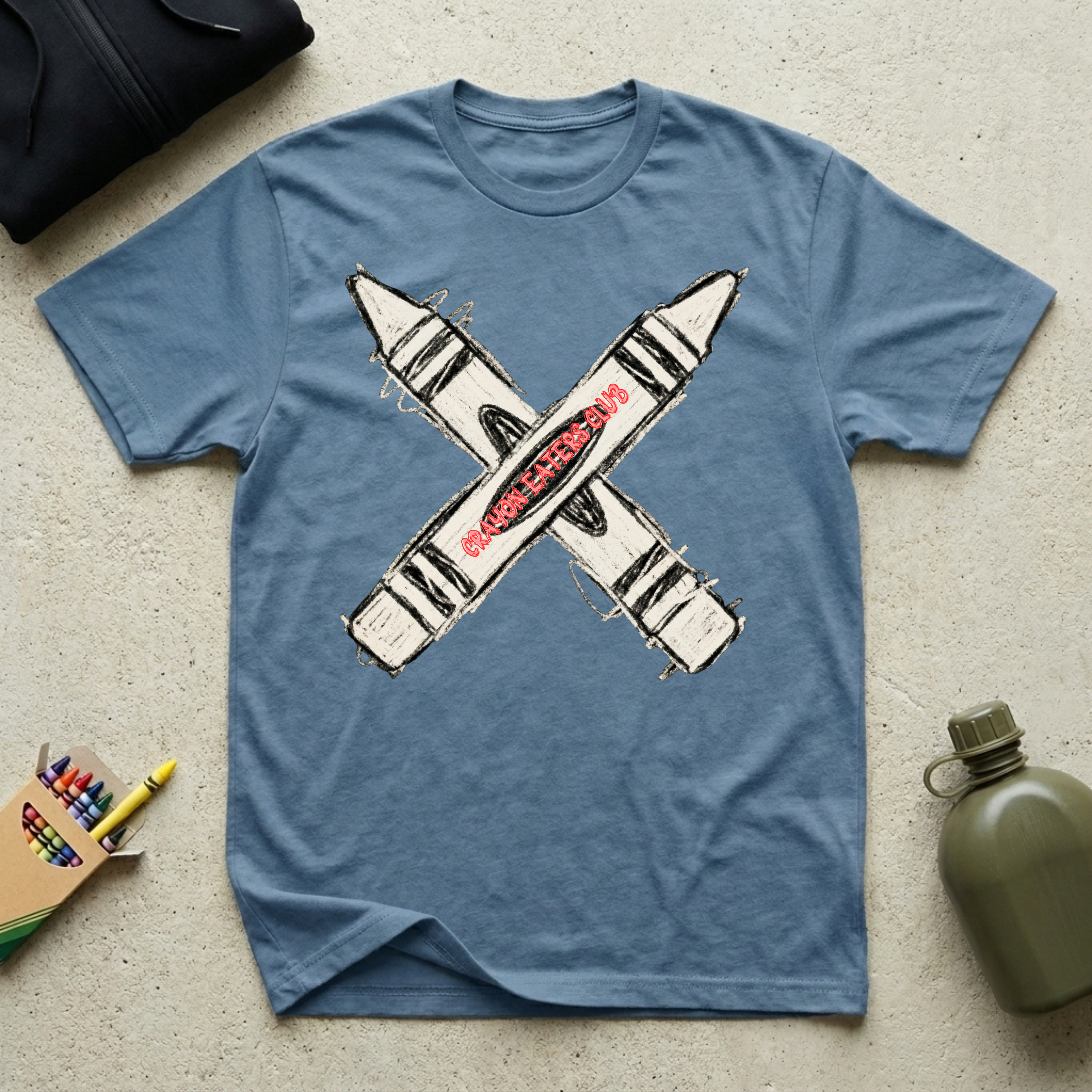Scribbled Cross Rifles - Premium T-Shirt