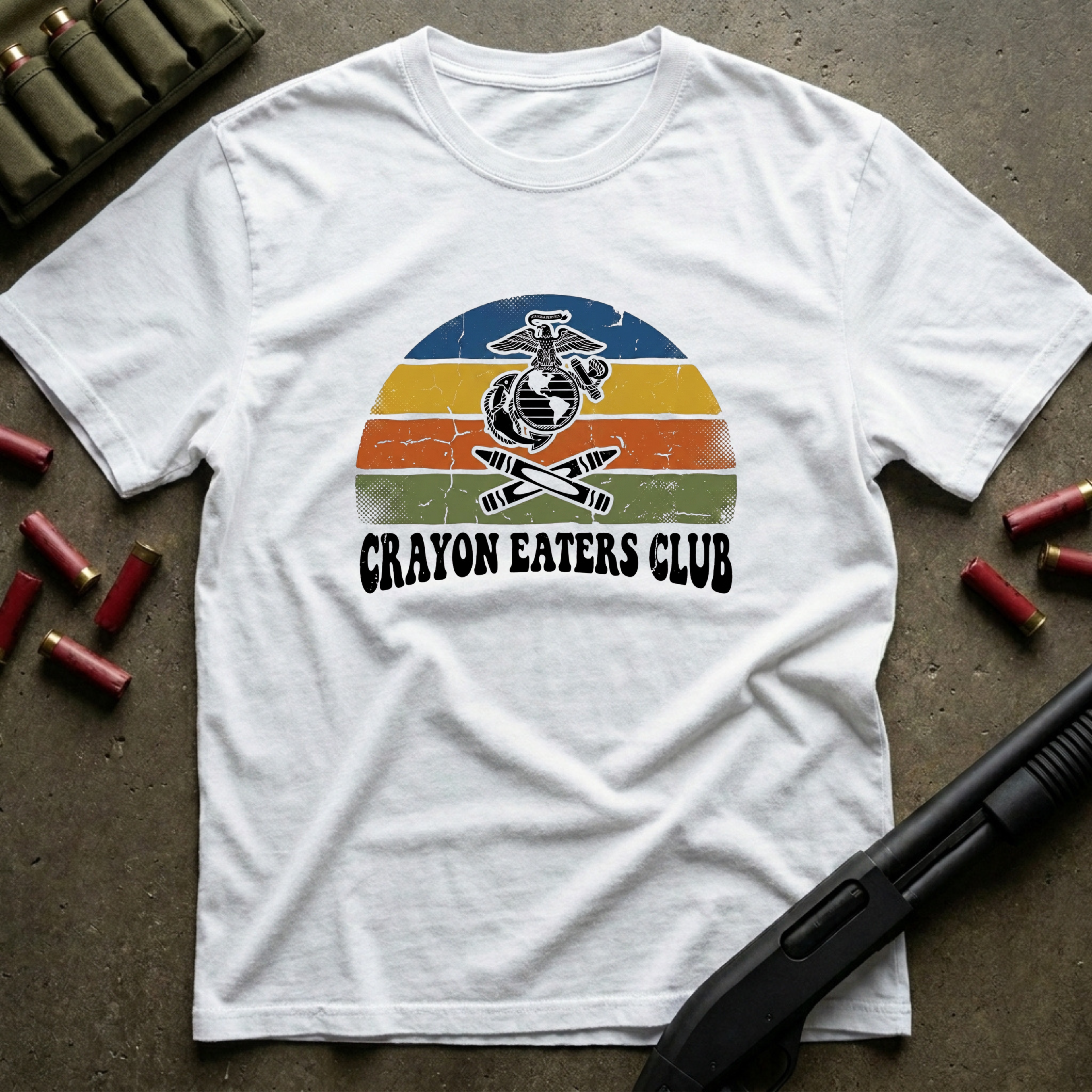 Retro EGA Sunset - Premium T-Shirt