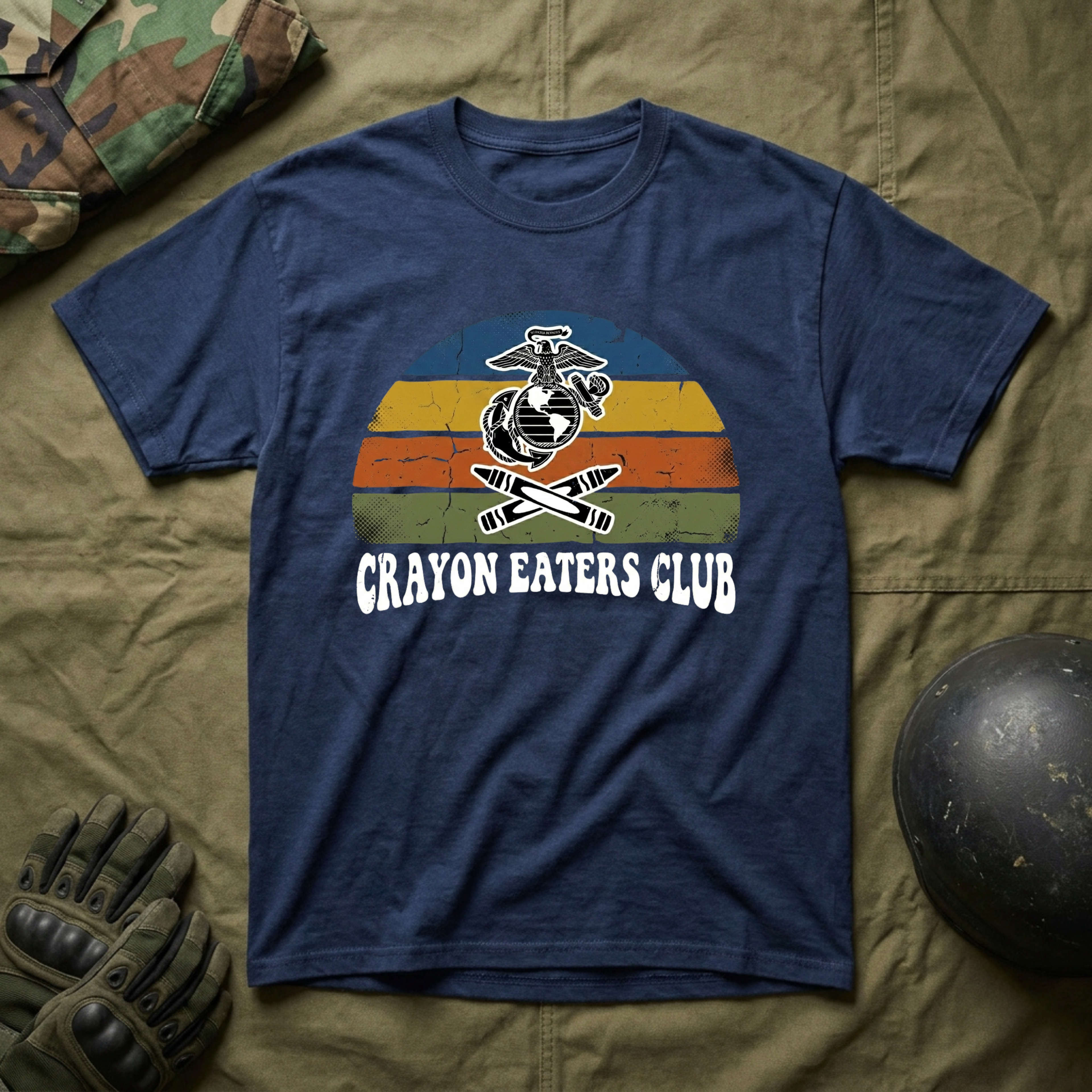 Retro EGA Sunset - Premium T-Shirt