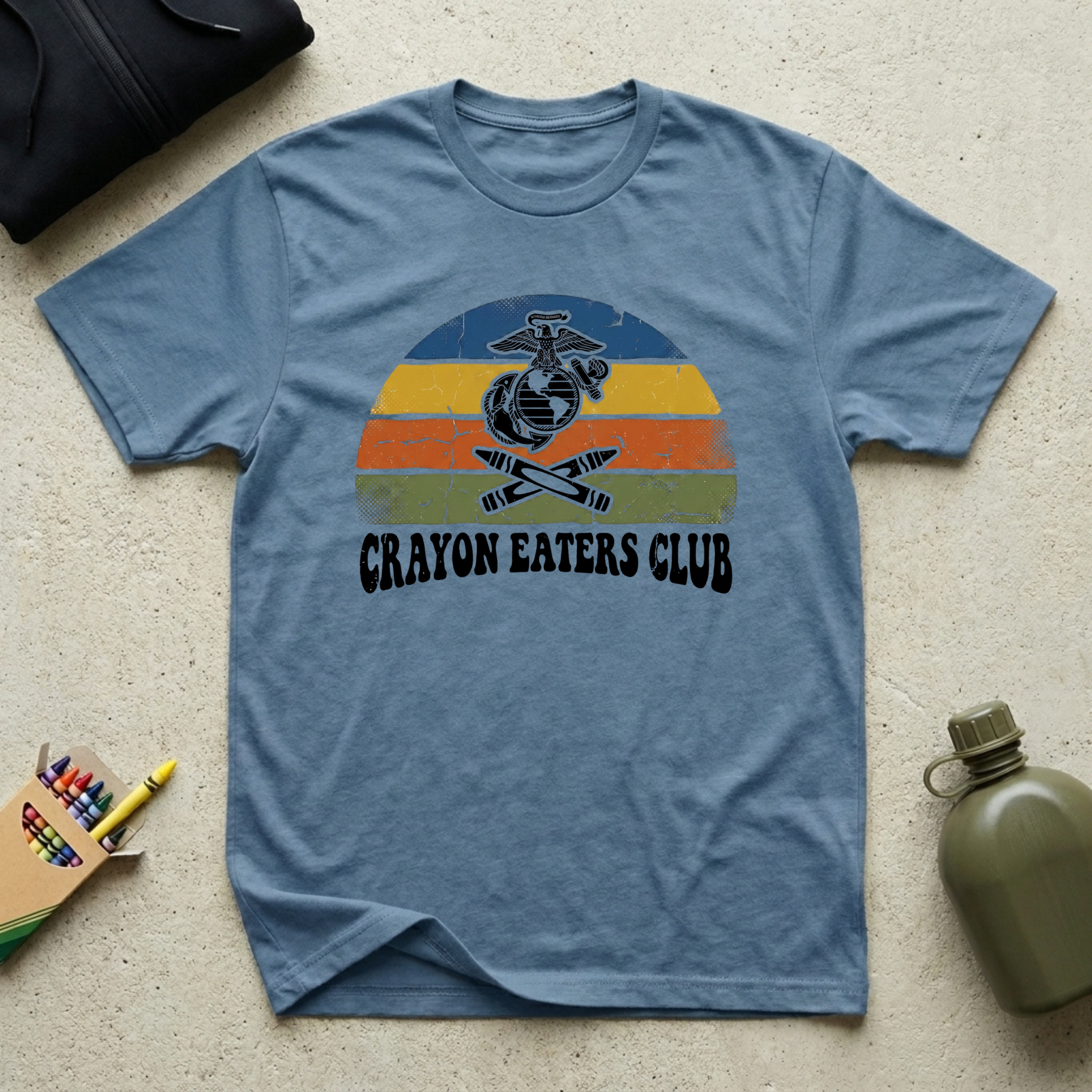 Retro EGA Sunset - Premium T-Shirt