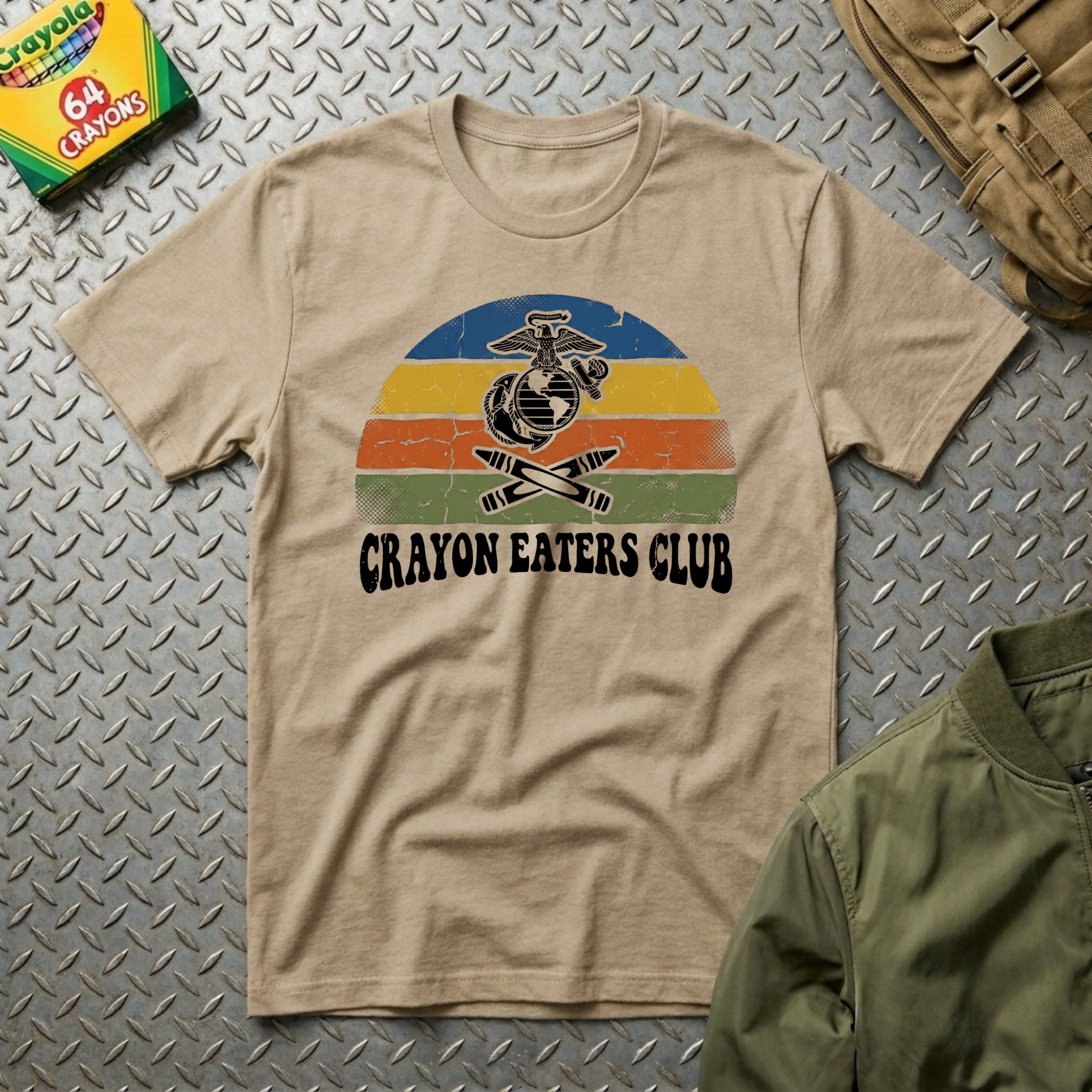 Retro EGA Sunset - Premium T-Shirt