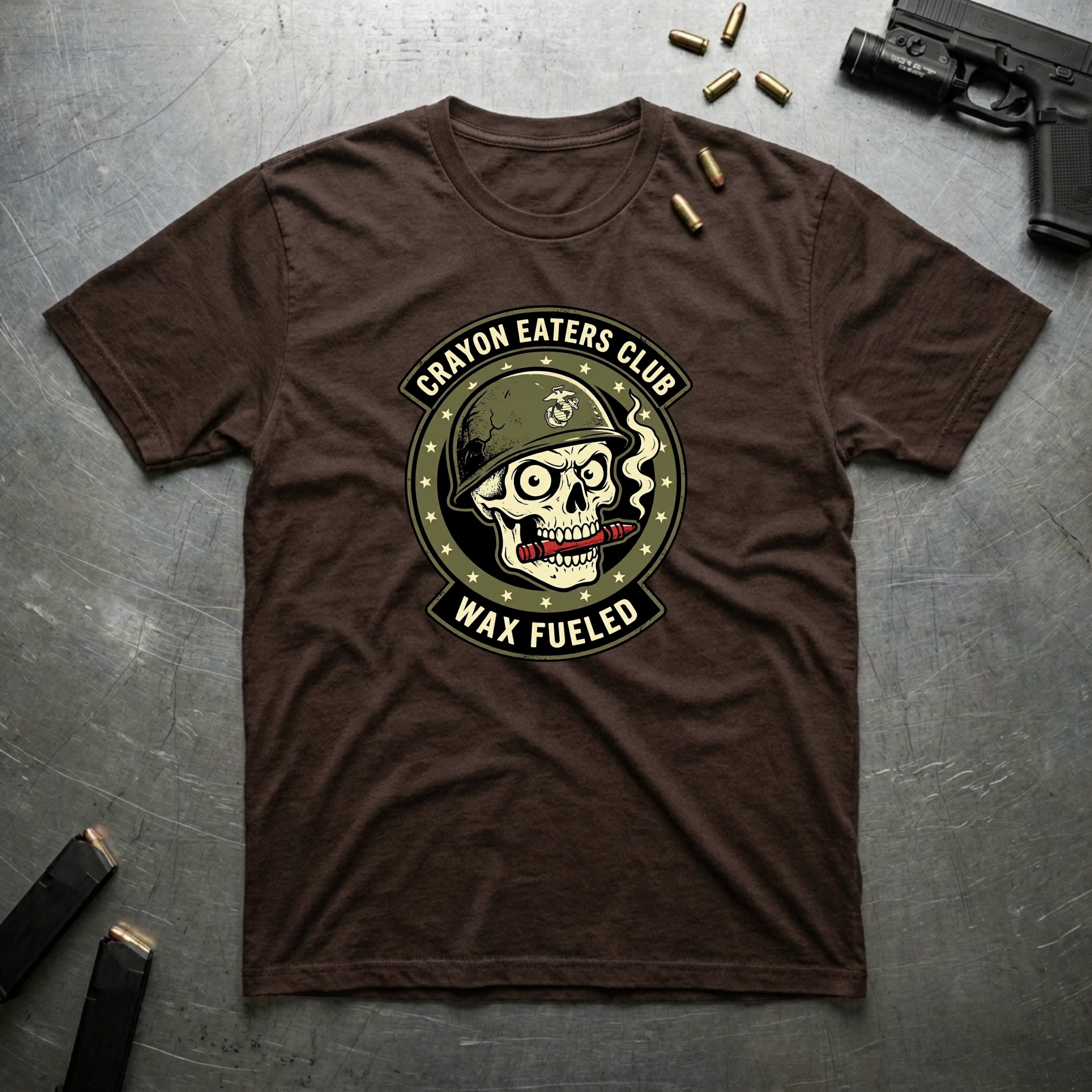 Wax Fueled Skull - Premium T-Shirt