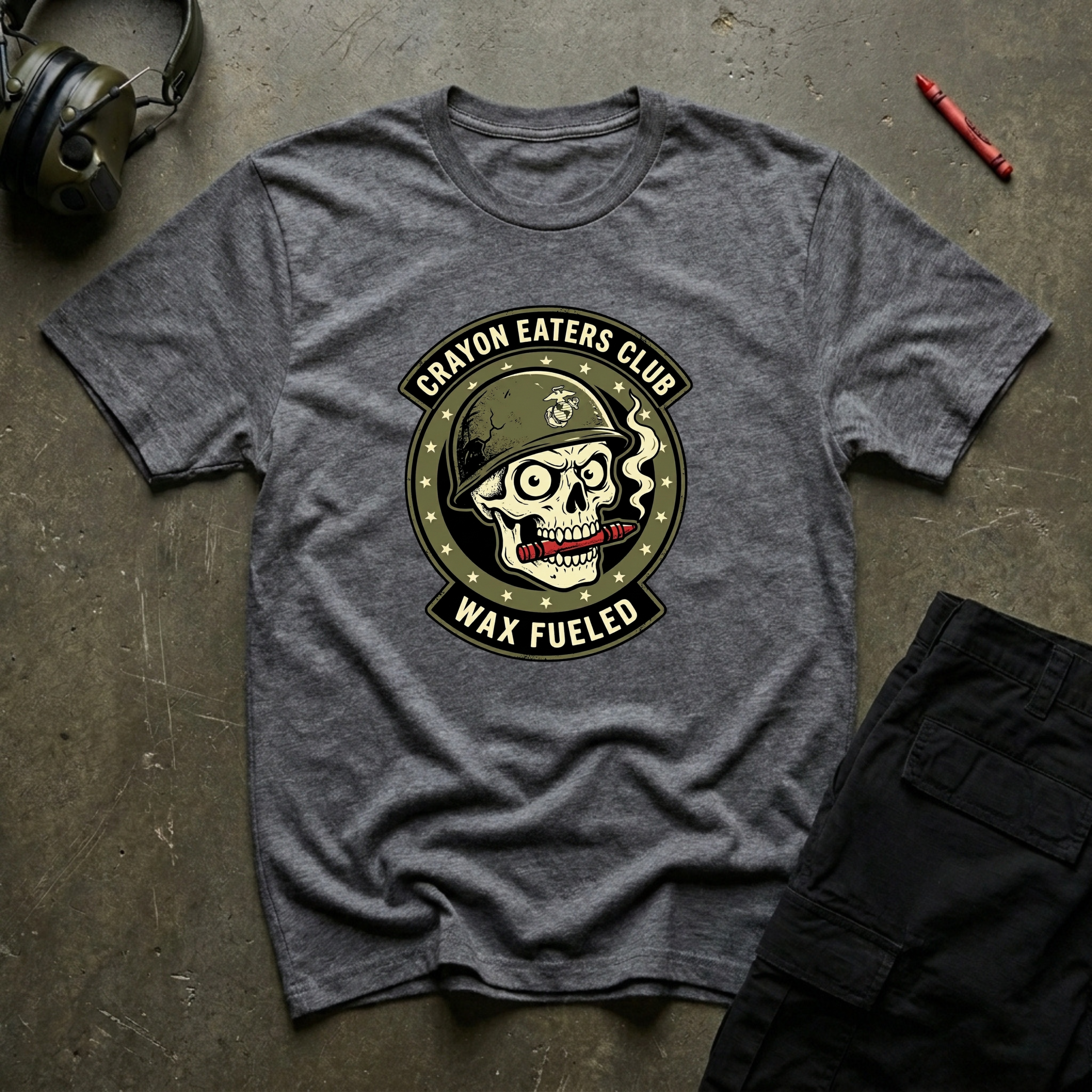 Wax Fueled Skull - Premium T-Shirt