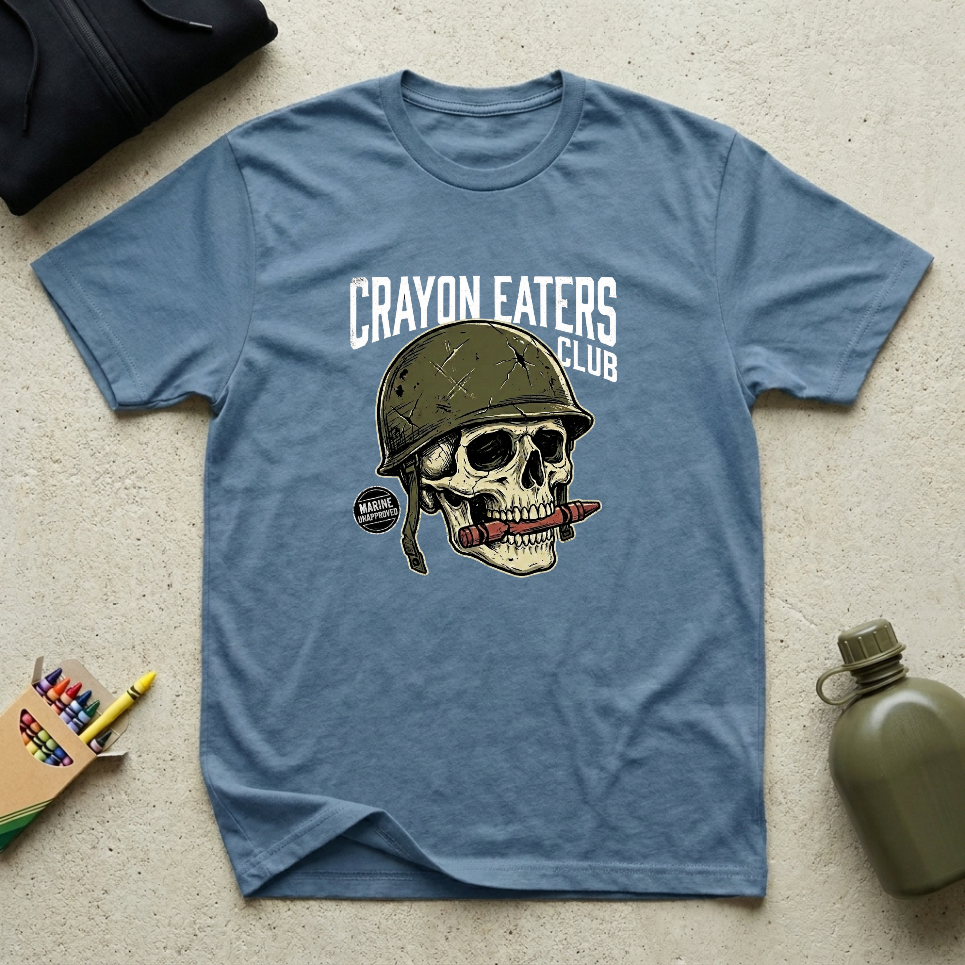 Marine Unapproved Skull - Premium T-Shirt