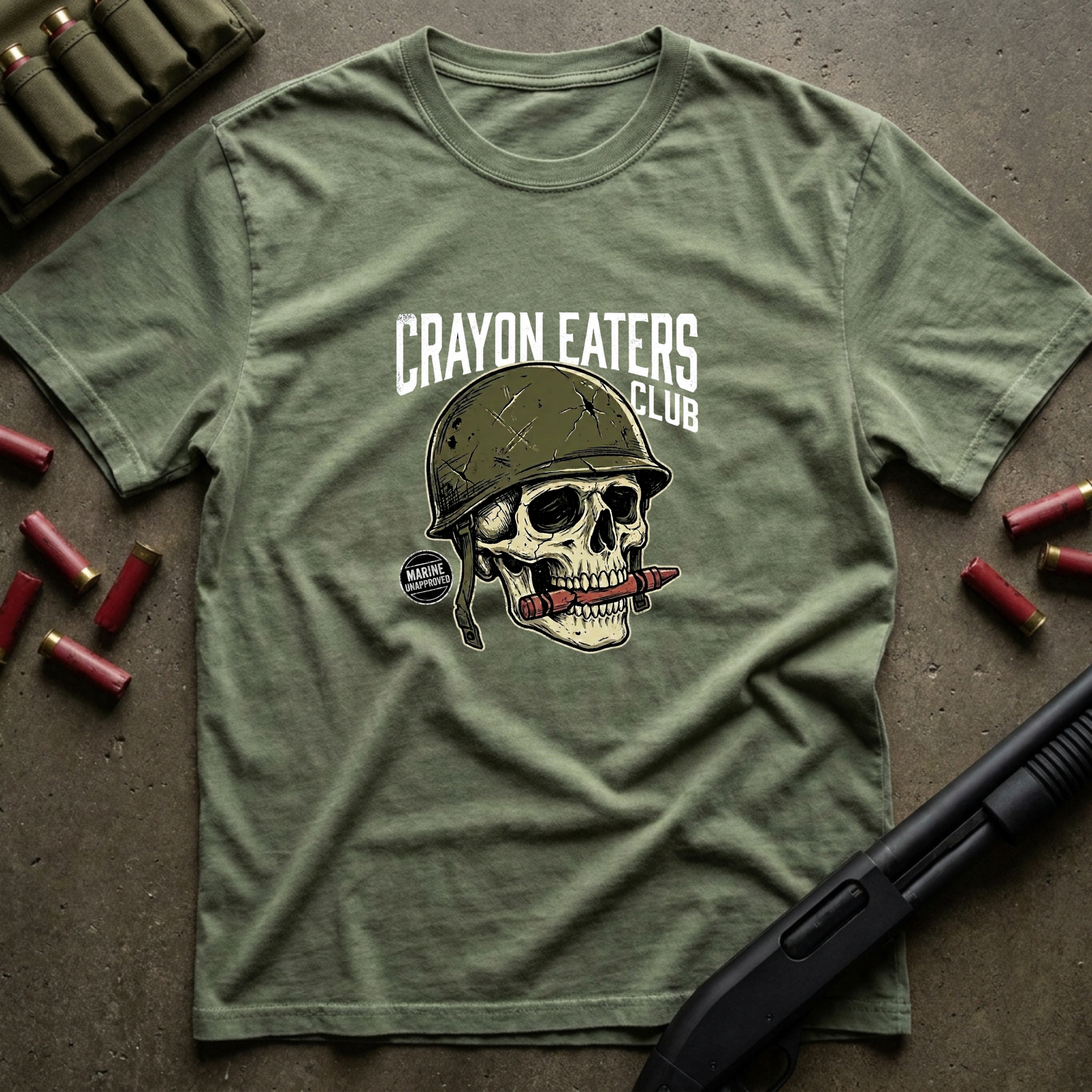 Marine Unapproved Skull - Premium T-Shirt