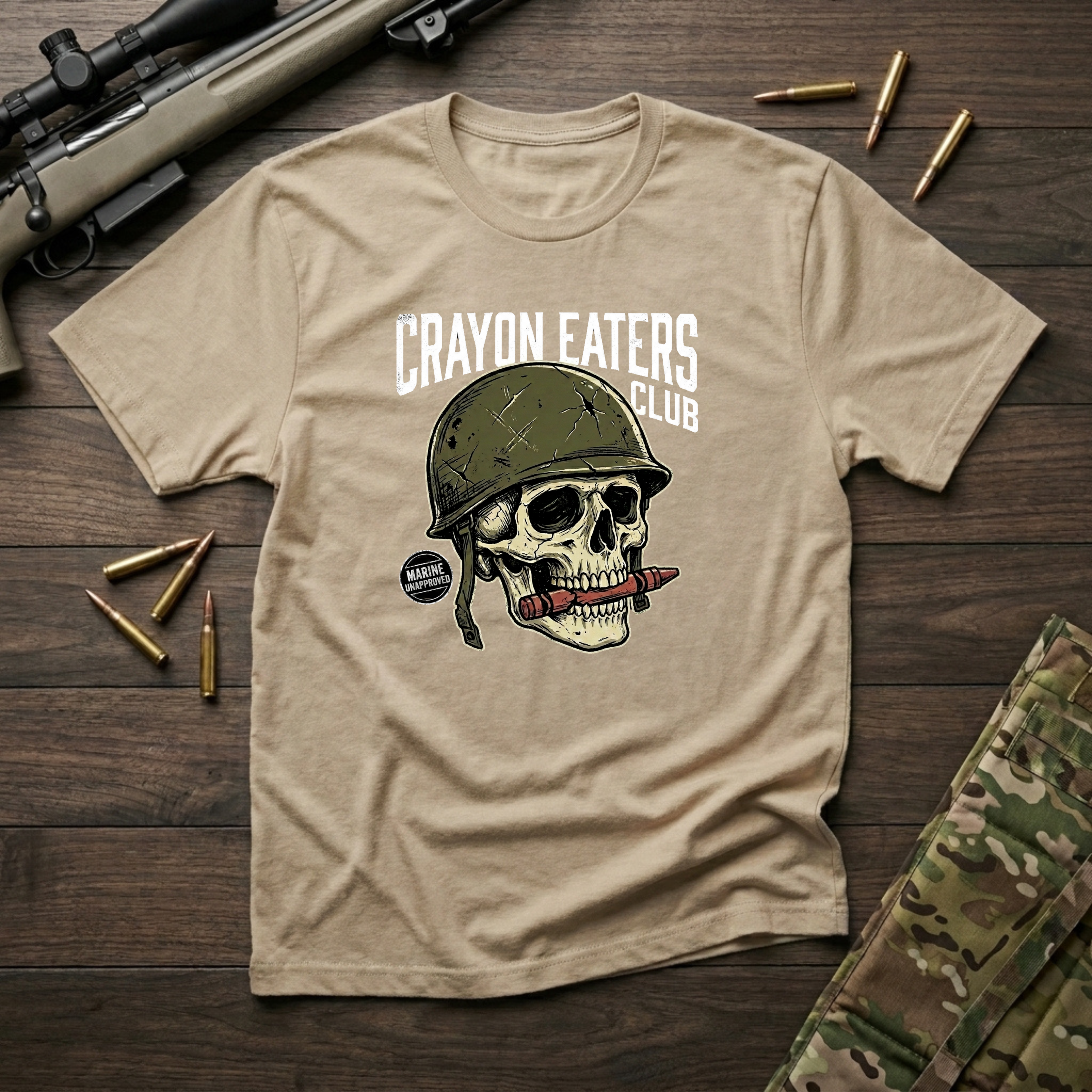 Marine Unapproved Skull - Premium T-Shirt