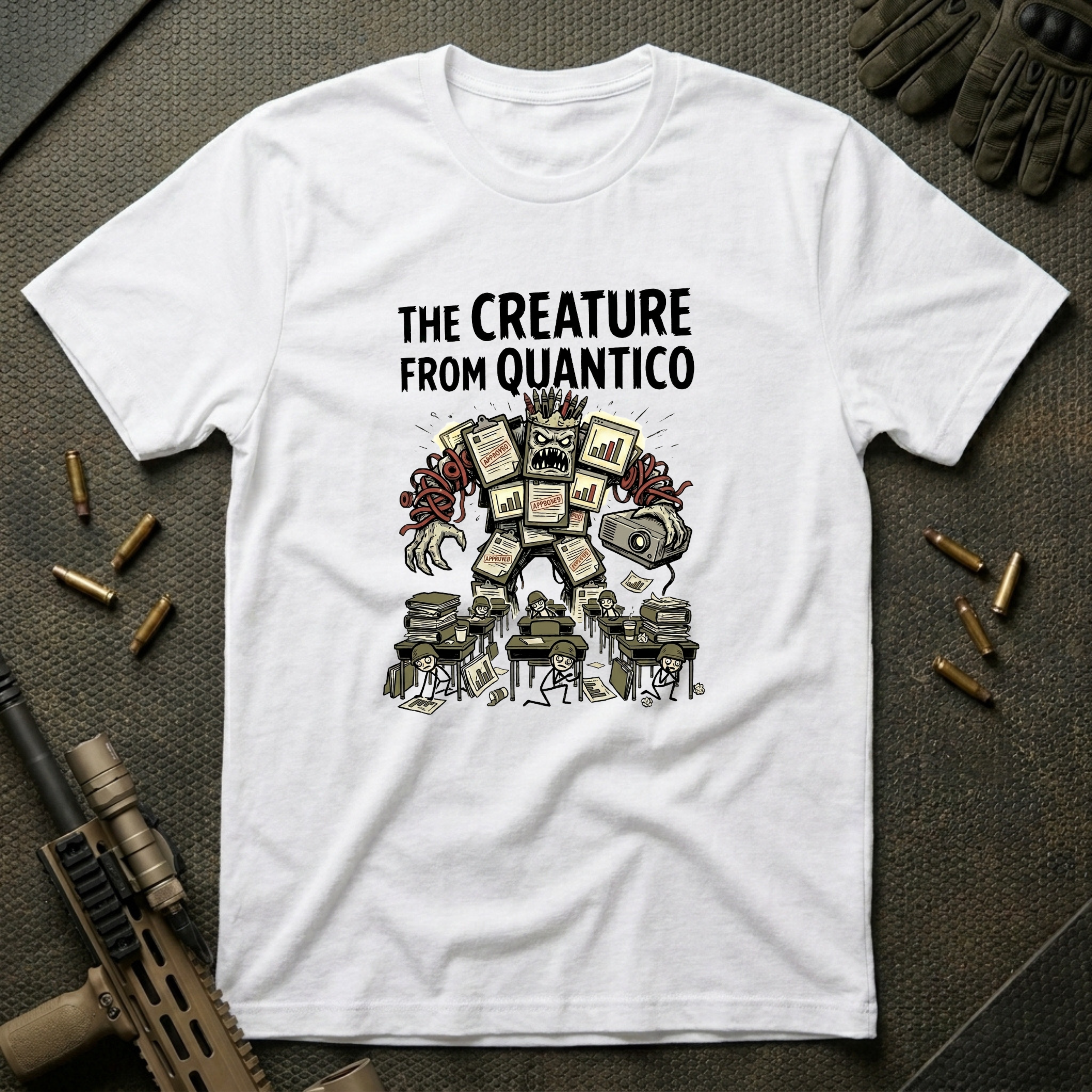Quantico PowerPoint Warrior - Premium T-Shirt