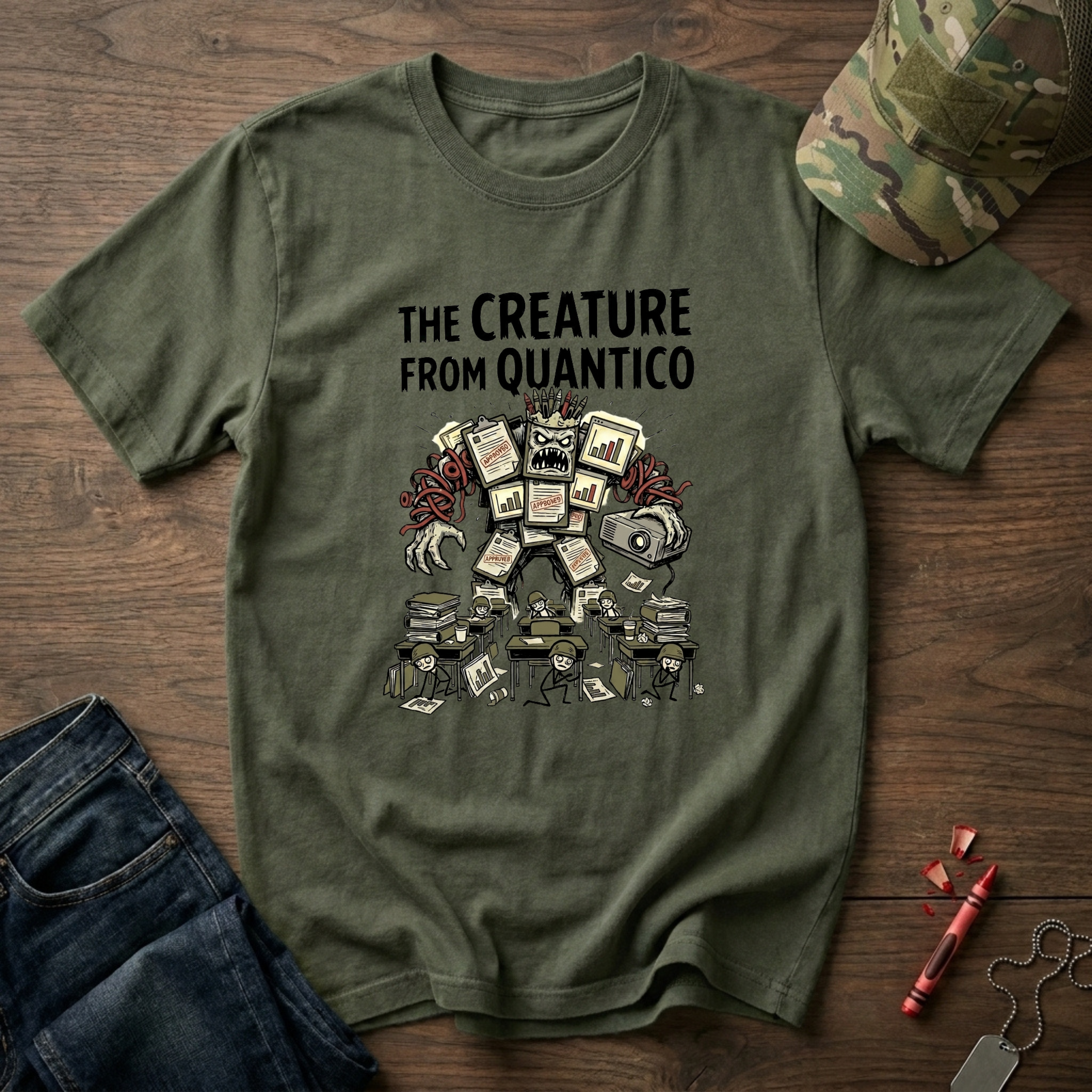 Quantico PowerPoint Warrior - Premium T-Shirt