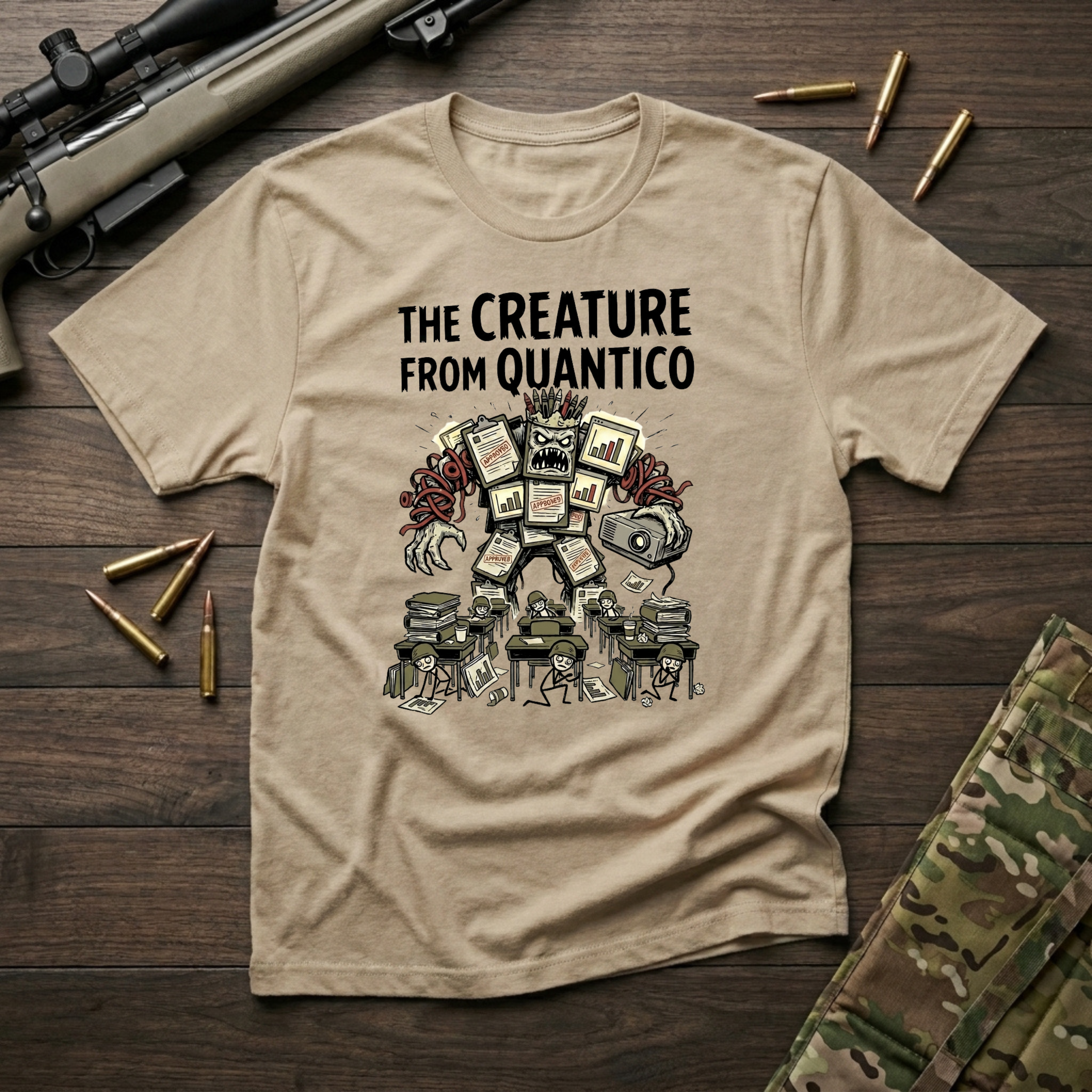 Quantico PowerPoint Warrior - Premium T-Shirt