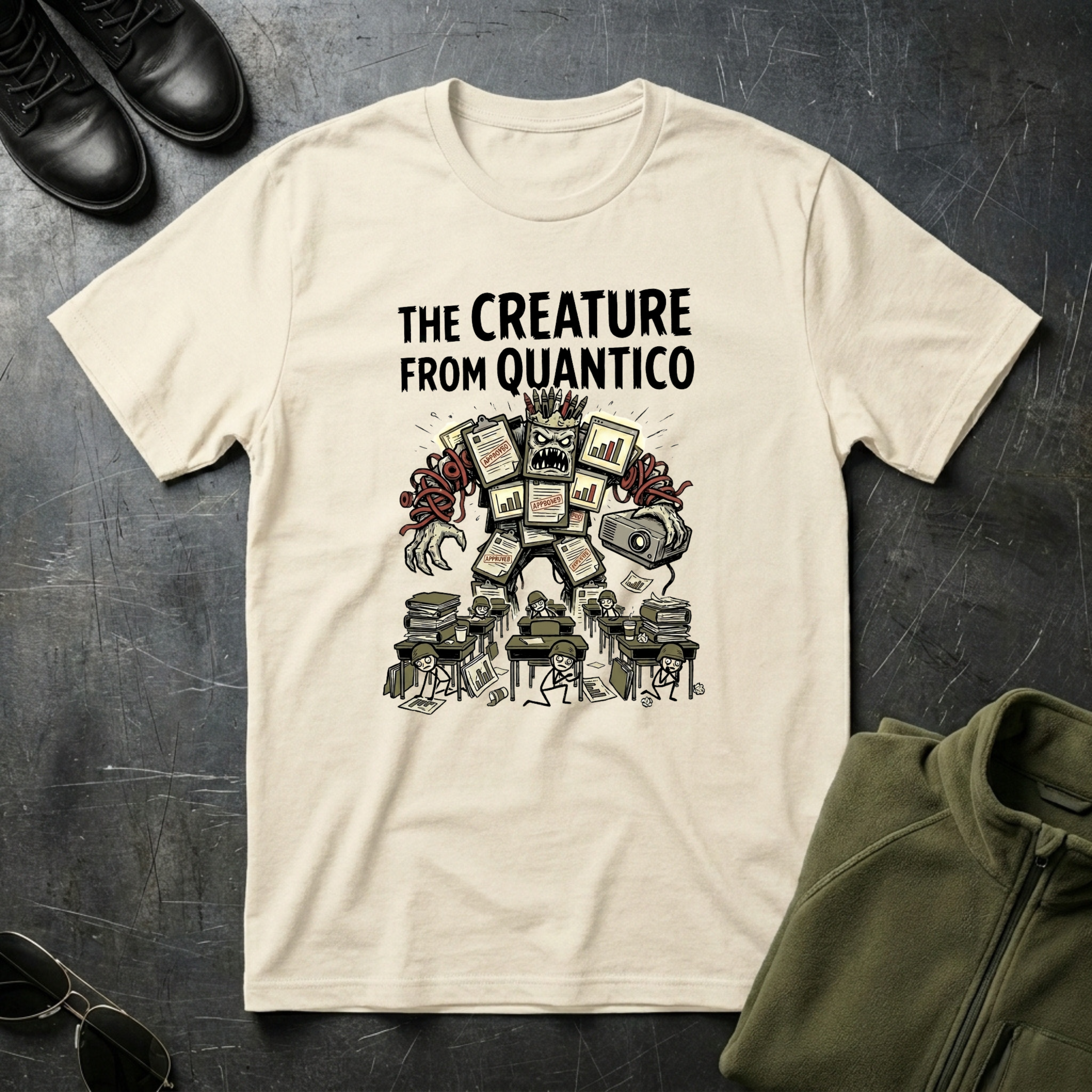 Quantico PowerPoint Warrior - Premium T-Shirt