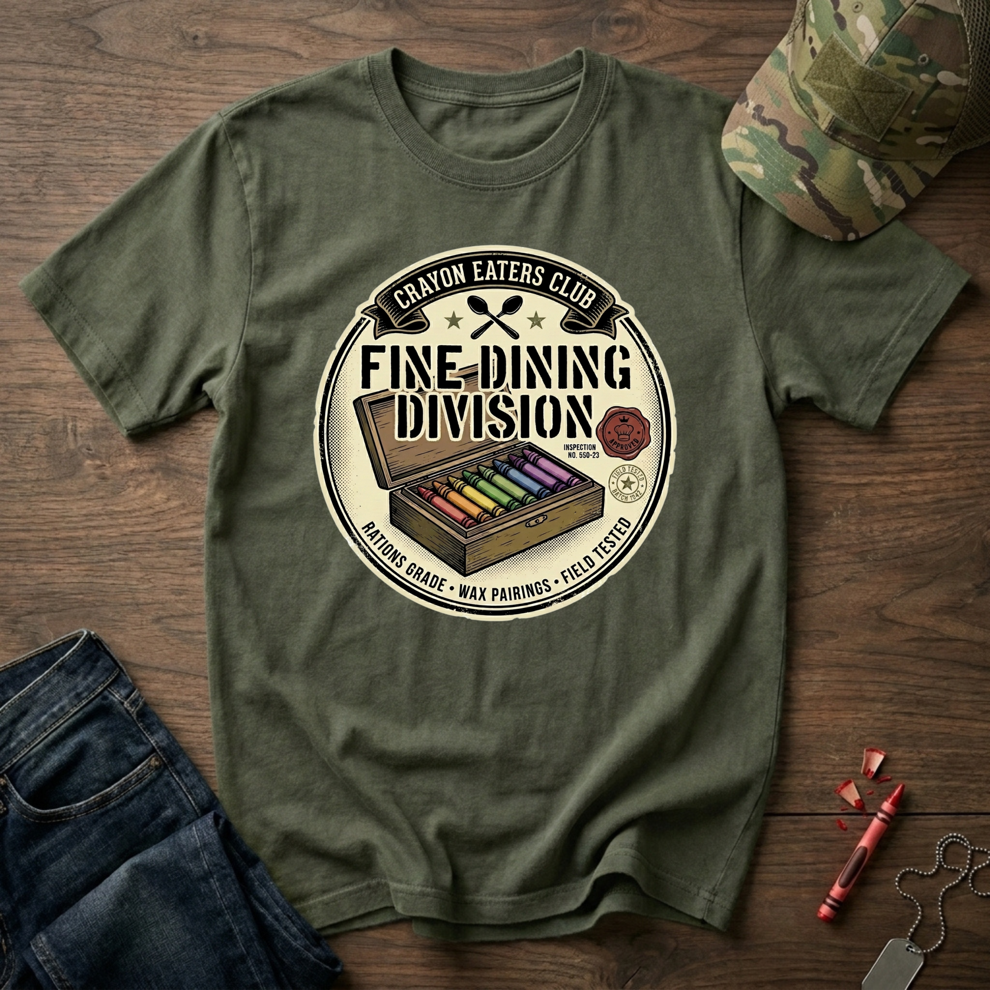 Imported Box of Crayons - Premium T-Shirt