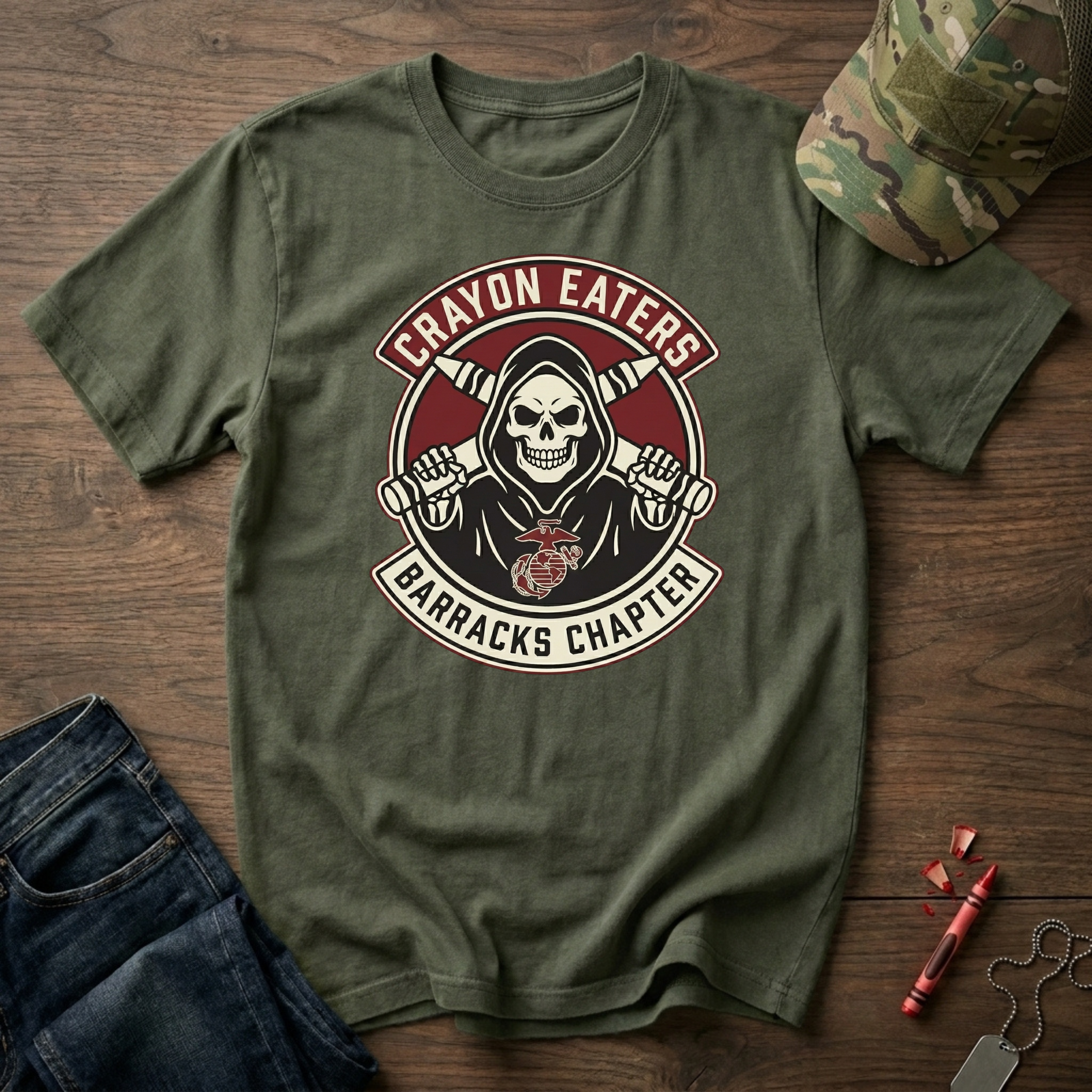 Barracks Chapter Club Insignia - Premium T-Shirt