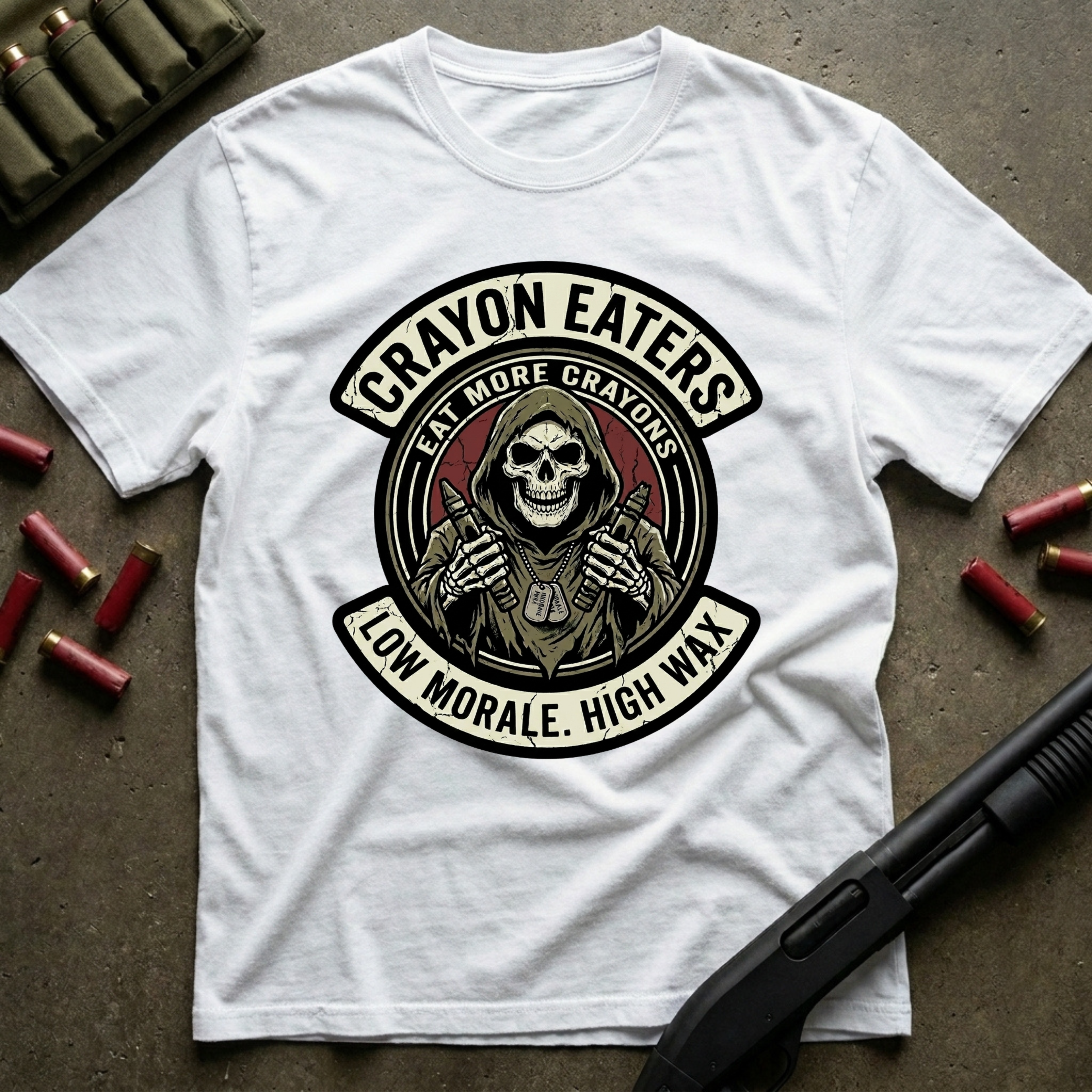Eat More Crayons Insignia - Premium T-Shirt