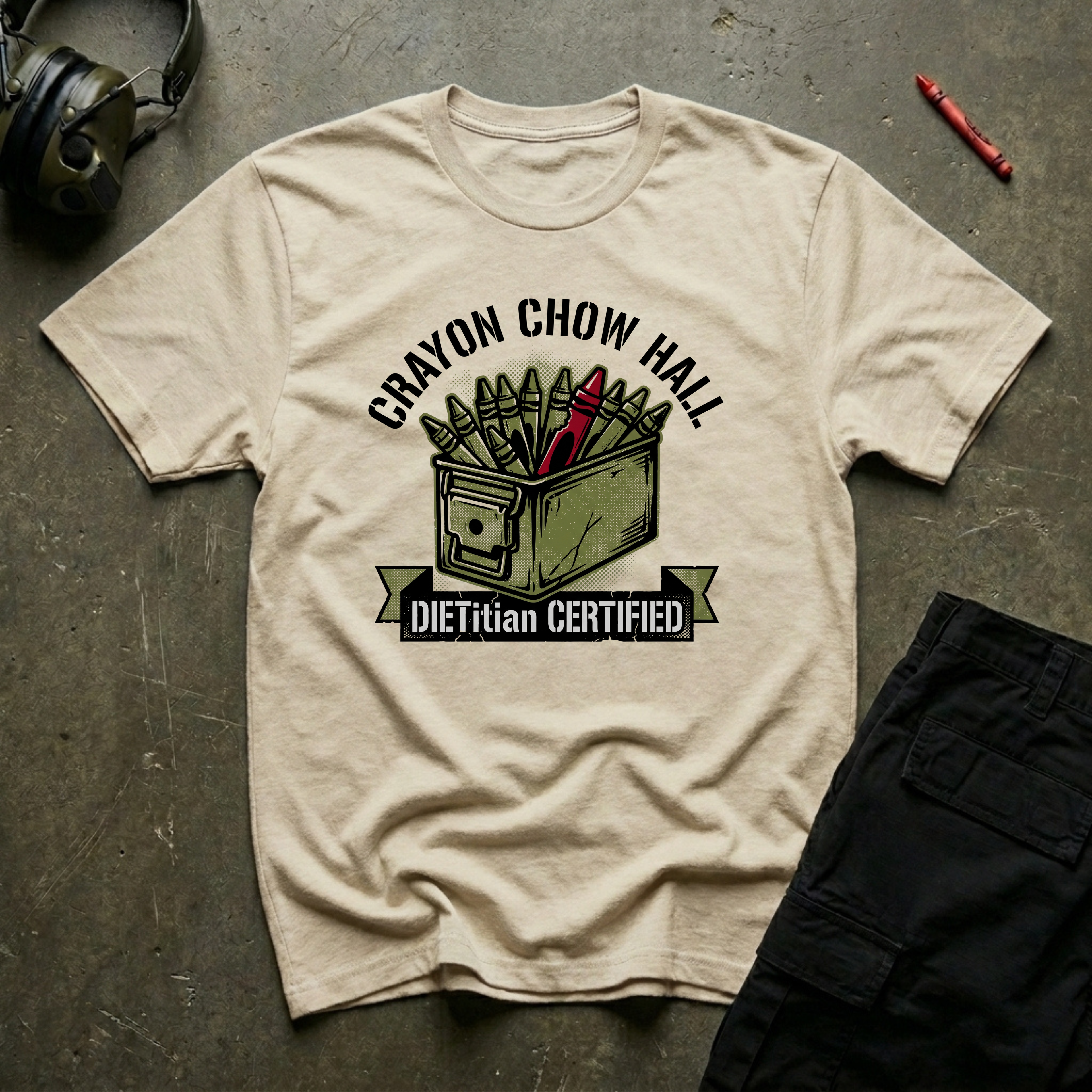 Crayon Chow Hall - Premium T-Shirt