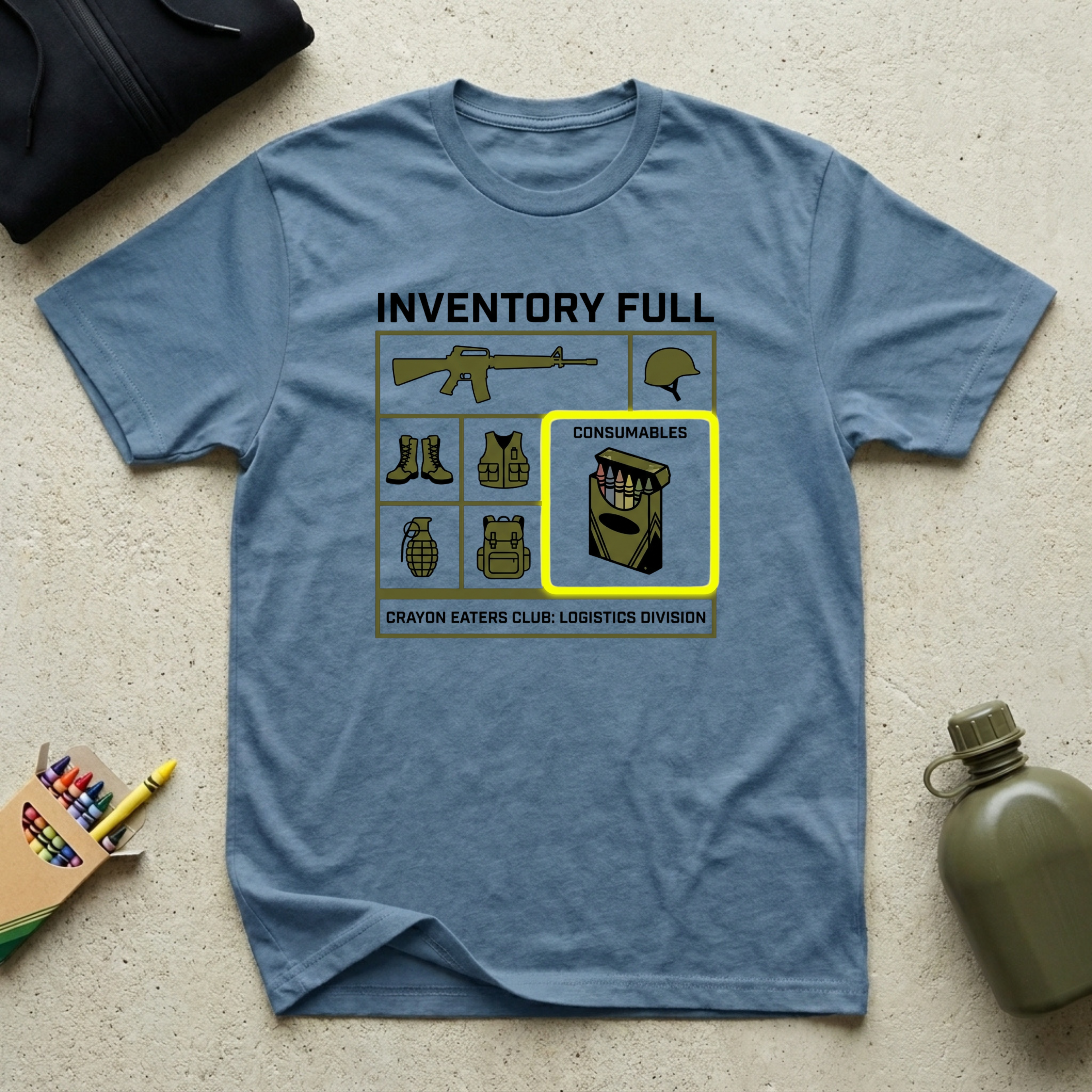 Crayon Inventory List - Premium T-Shirt