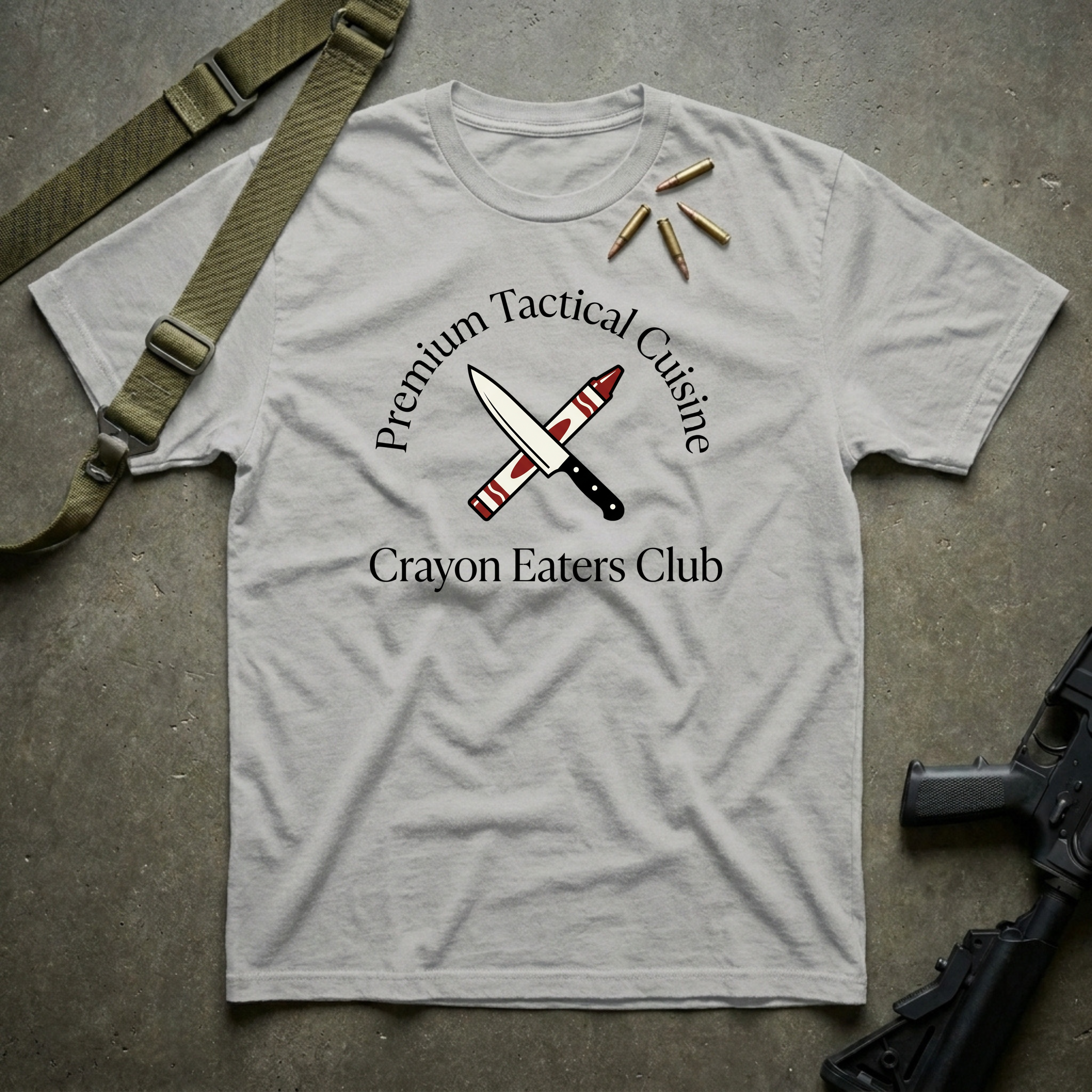 Knife & Crayon Cross Rifles - Premium T-Shirt